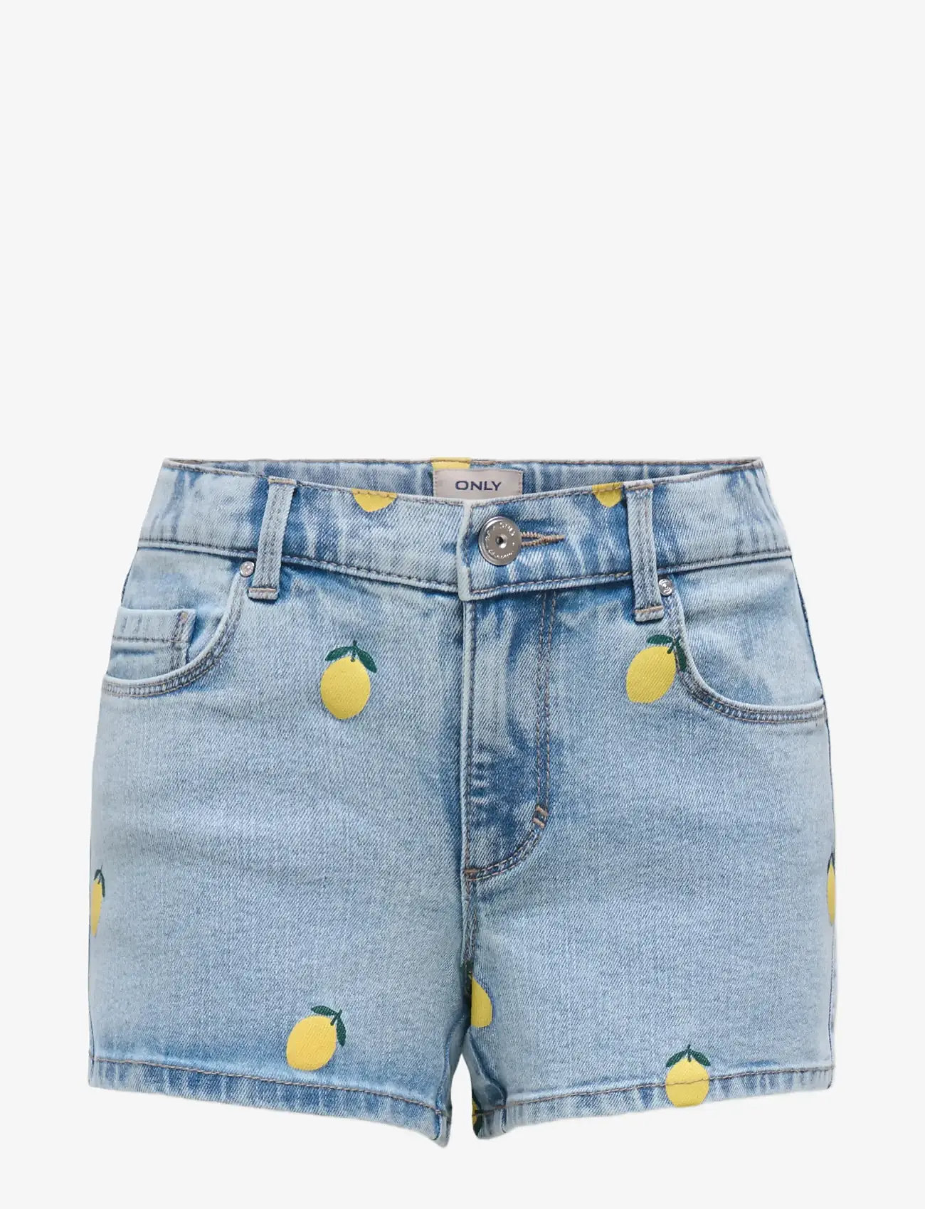 Kids Only - KOGBLAIR PRINT DNM SHORTS PIM EX - lühikesed teksapüksid - light blue denim - 0