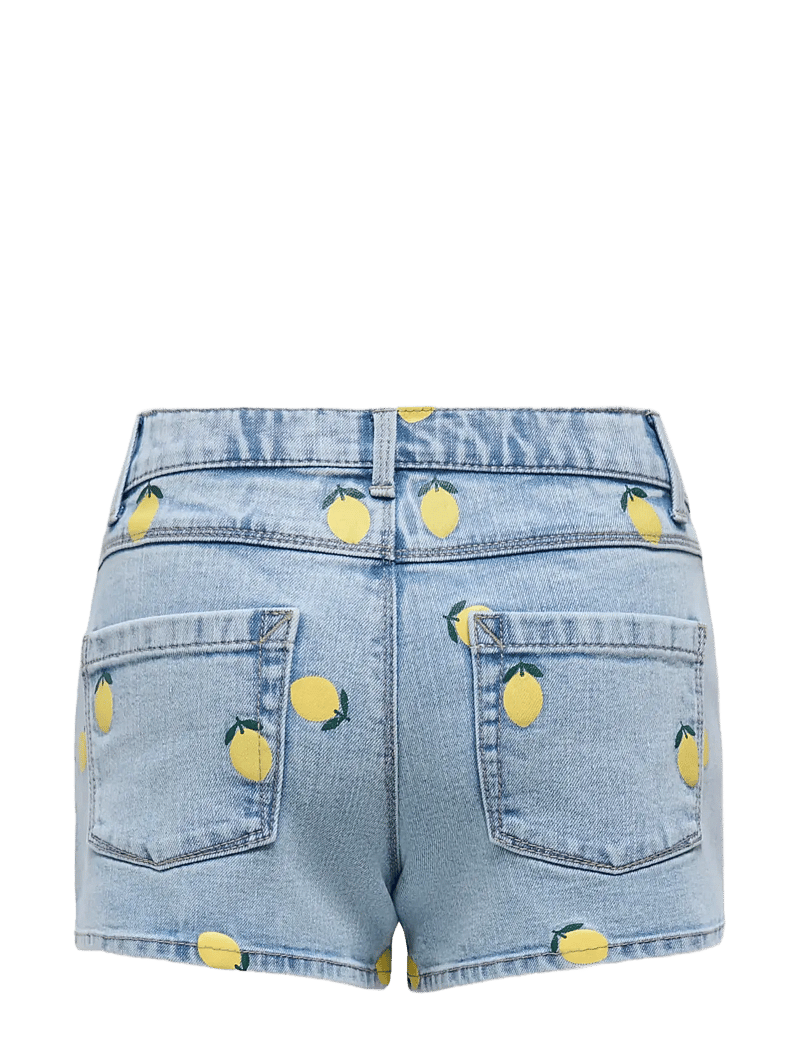 Kids Only - KOGBLAIR PRINT DNM SHORTS PIM EX - lühikesed teksapüksid - light blue denim - 1