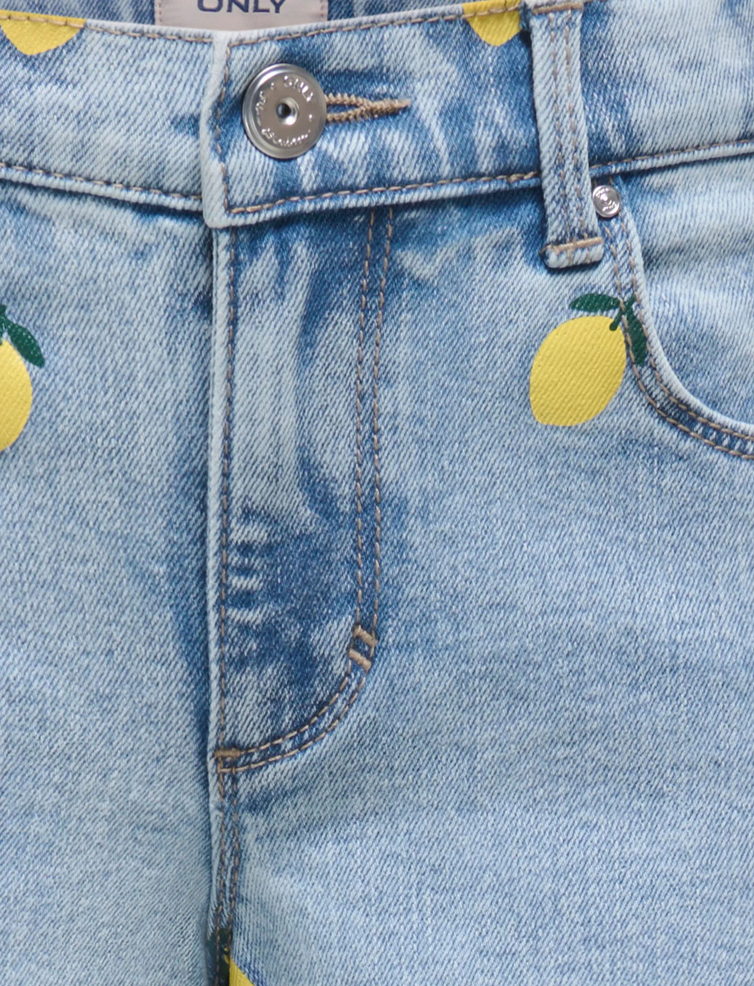 Kids Only - KOGBLAIR PRINT DNM SHORTS PIM EX - denimshorts - light blue denim - 2