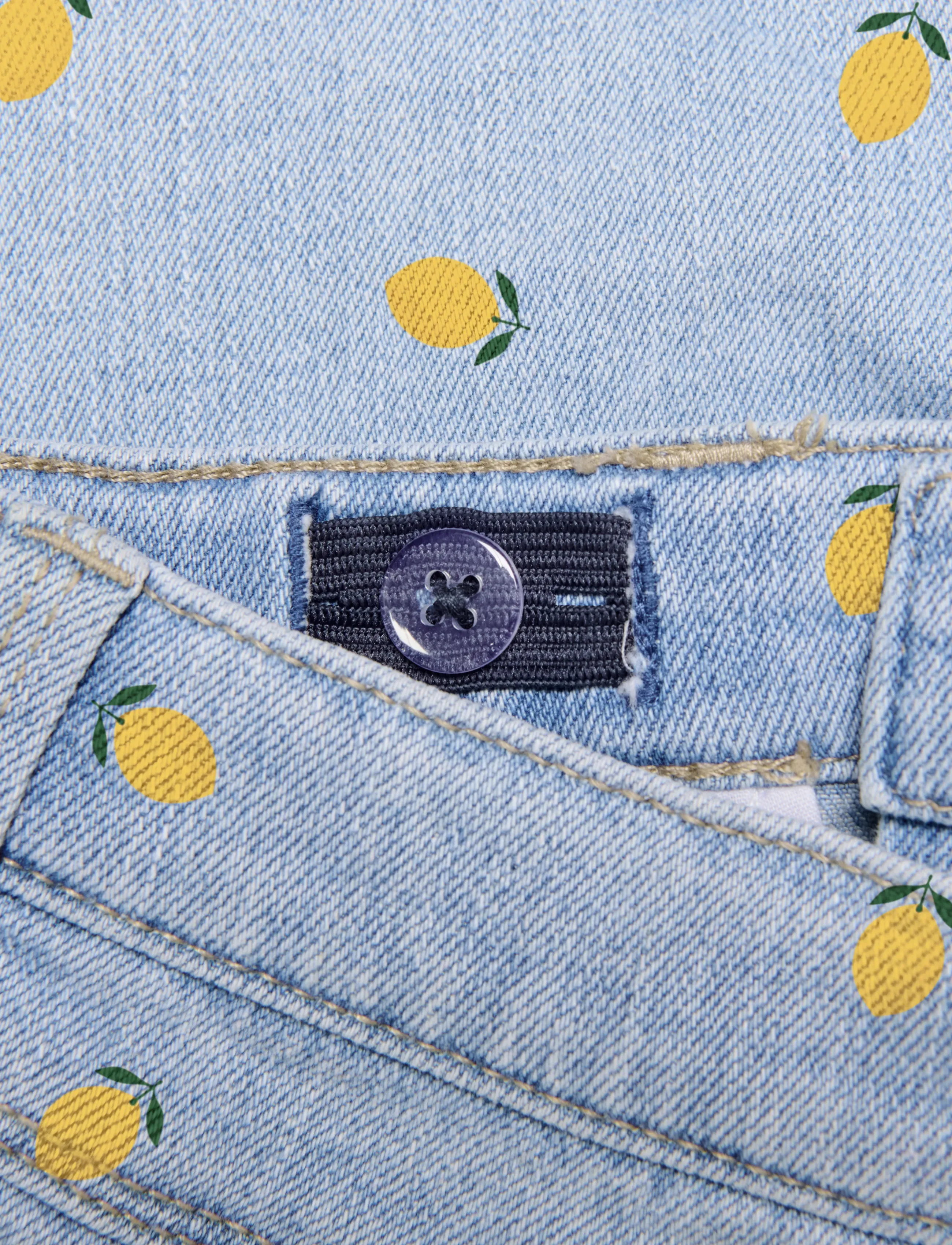 Kids Only - KOGBLAIR PRINT DNM SHORTS PIM EX - denimshorts - light blue denim - 3