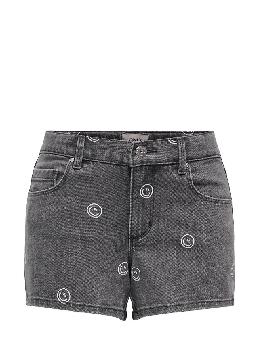 Kids Only - KOGBLAIR PRINT DNM SHORTS PIM EX - short en jeans - light grey denim - 0