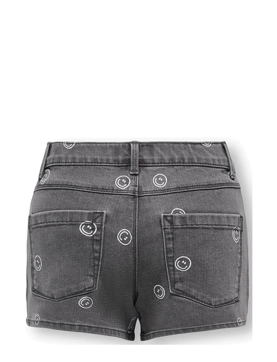 Kids Only - KOGBLAIR PRINT DNM SHORTS PIM EX - short en jeans - light grey denim - 1