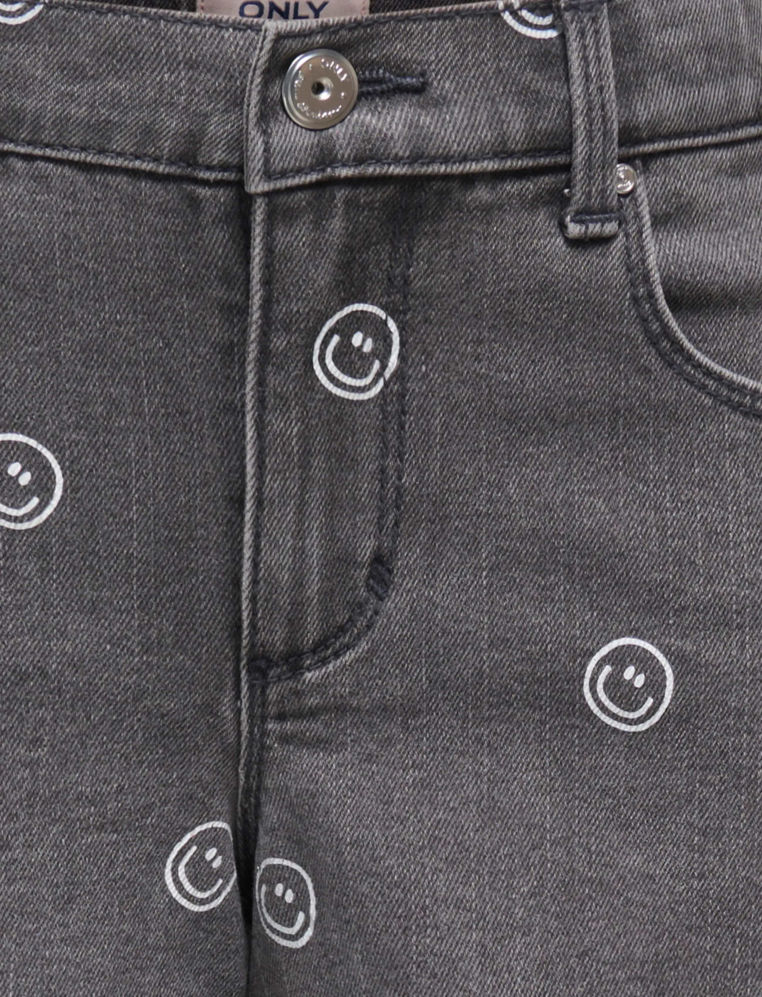 Kids Only - KOGBLAIR PRINT DNM SHORTS PIM EX - short en jeans - light grey denim - 3