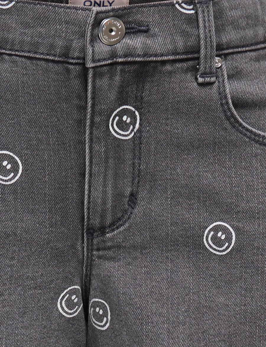 Kids Only - KOGBLAIR PRINT DNM SHORTS PIM EX - short en jeans - light grey denim - 3