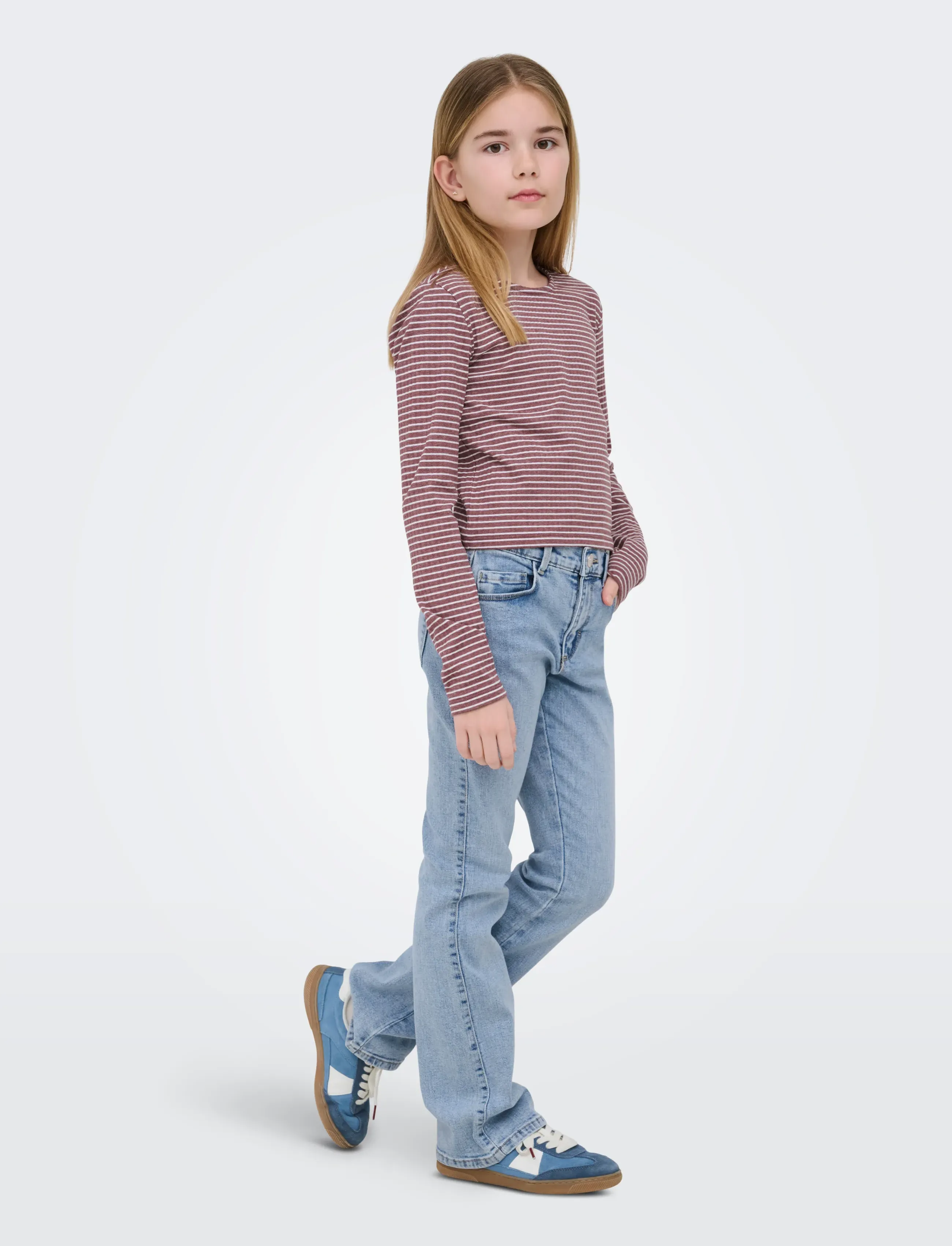 Kids Only - KOGBLAIR LIFE REG FLARED DNM PIM EX - dżinsy typu bootcut - light blue denim - 4