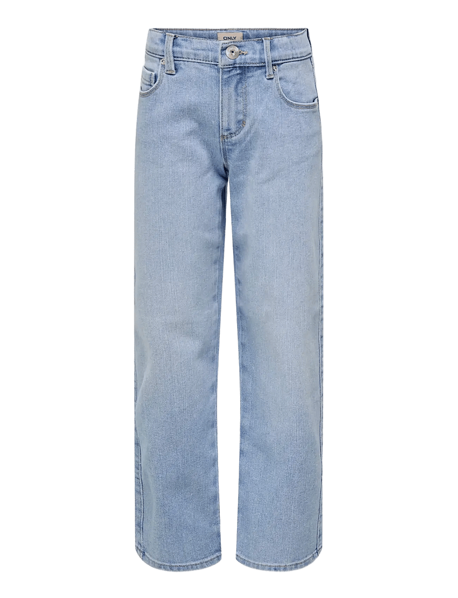Kids Only - KOGBLAIR WIDE DNM JEANS PIM EX - brede jeans - light blue denim - 1
