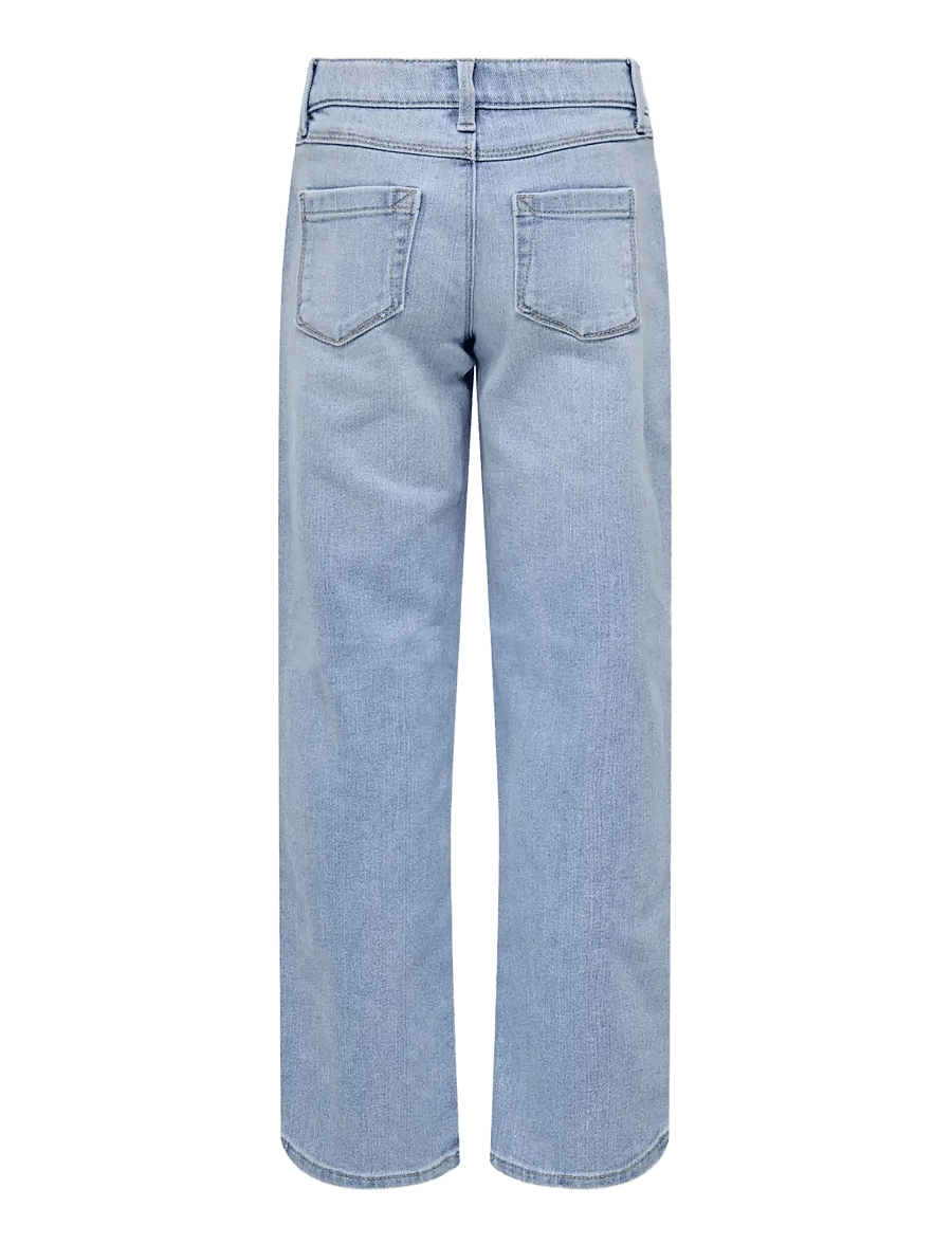 Kids Only - KOGBLAIR WIDE DNM JEANS PIM EX - brede jeans - light blue denim - 2