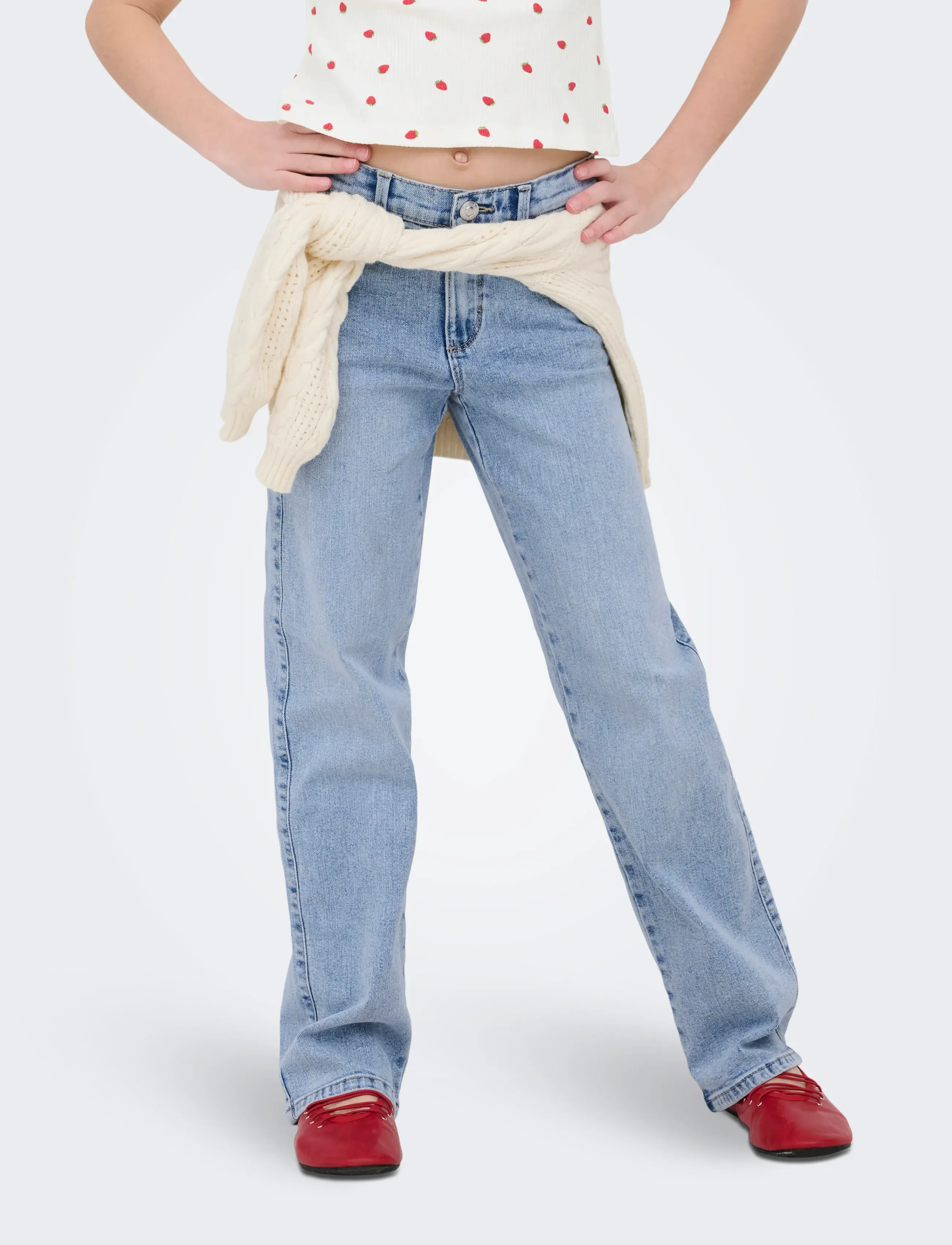 Kids Only Kogblair Wide Dnm Jeans Pim Ex, 158, Jeans, Blau - Kinder