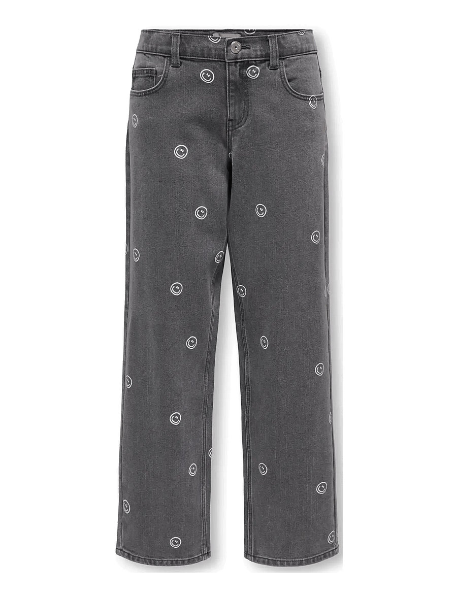 Kids Only - KOGROBYN STRAIGHT LA SMILE DNM EX - regular jeans - light grey denim - 0