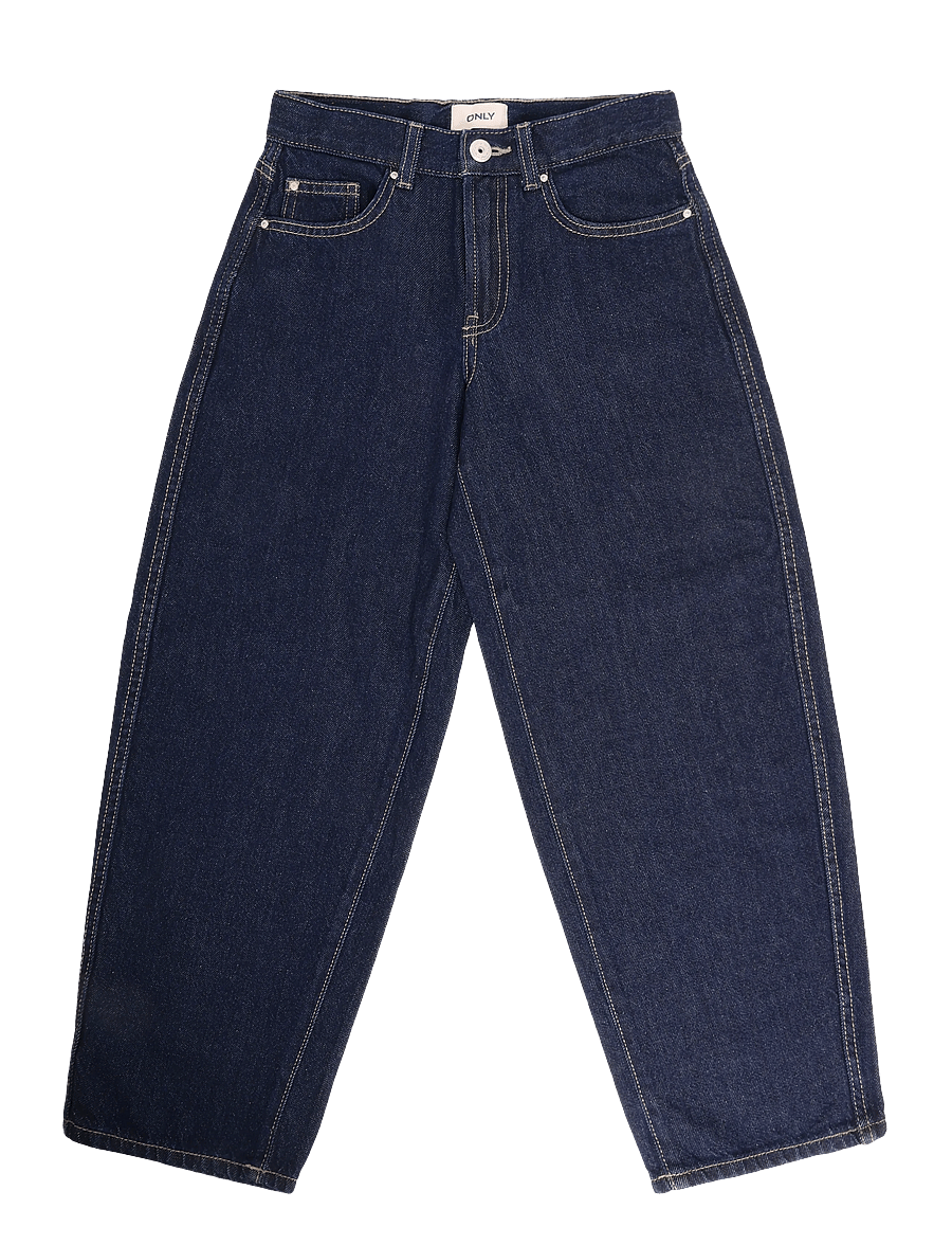 Kids Only - KOGTAYLOR HW BARREL DNM PIM288 - wide leg jeans - dark blue denim - 0