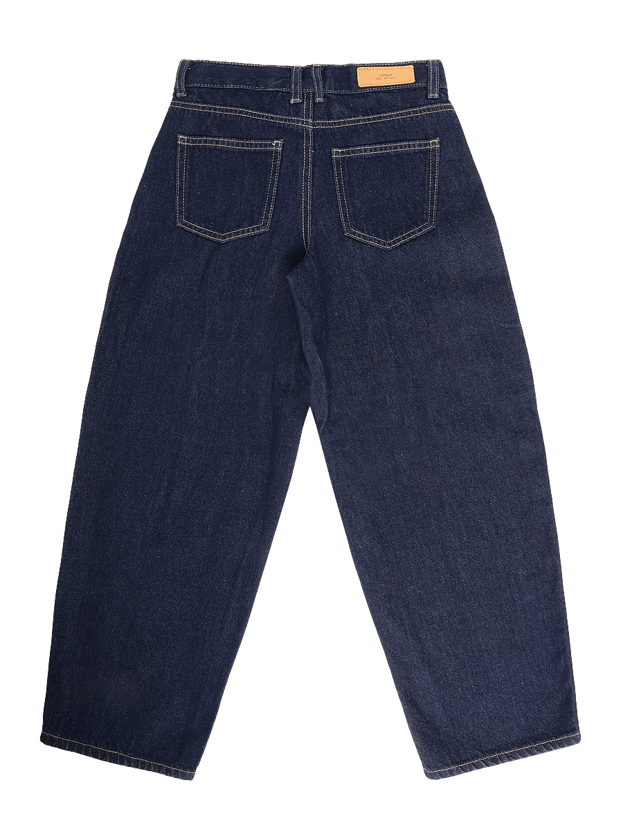 Kids Only - KOGTAYLOR HW BARREL DNM PIM288 - wide leg jeans - dark blue denim - 1