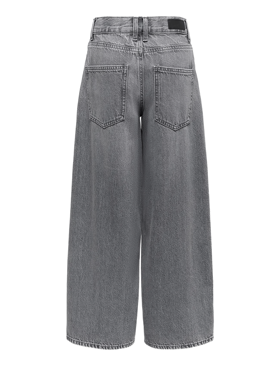 Kids Only - KOGTAYLOR HW BARREL DNM PIM828 NOOS - pantalons larges - medium grey denim - 1
