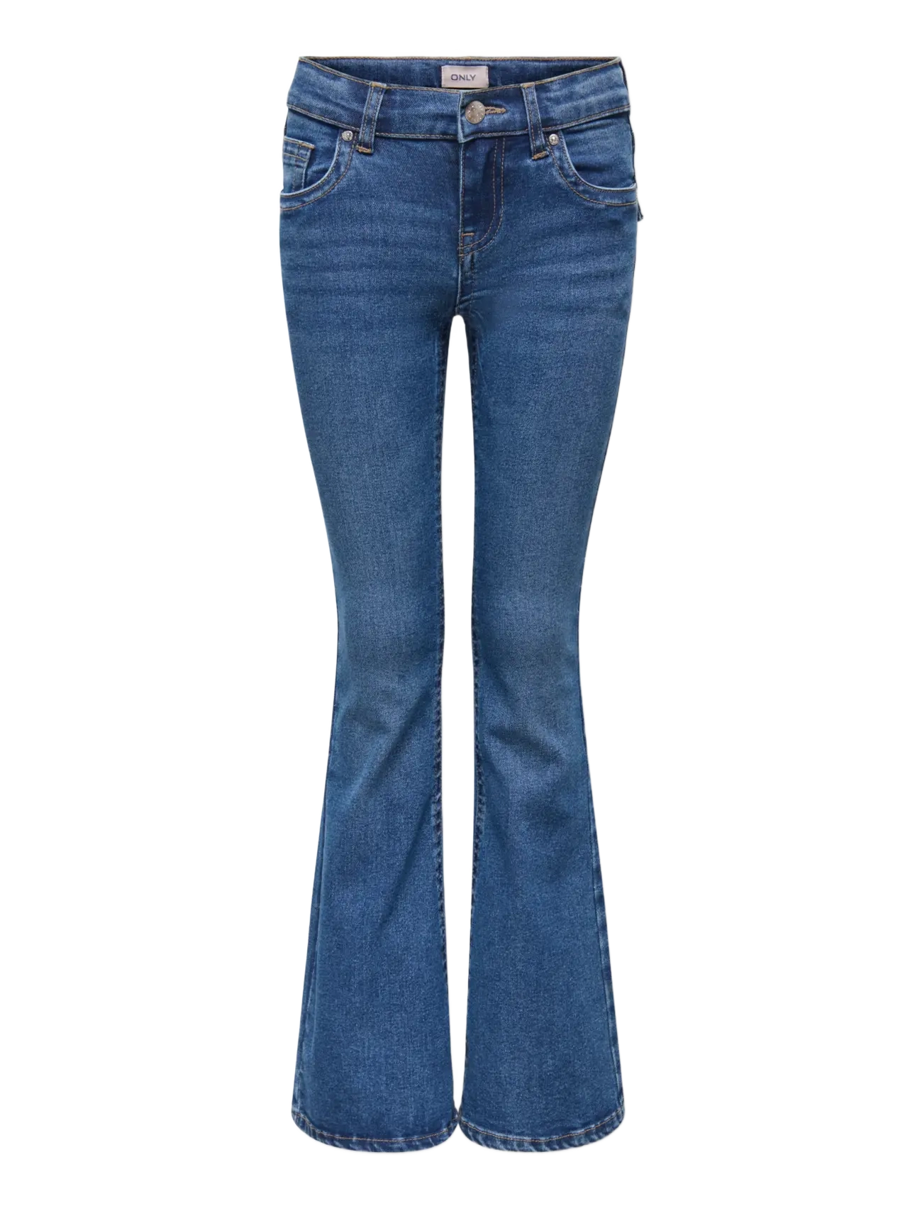 Kids Only KOGPHOEBE LW BA POC FLA DNM MB PIM NOOS - Alt laienevad teksad - MEDIUM BLUE DENIM / blue