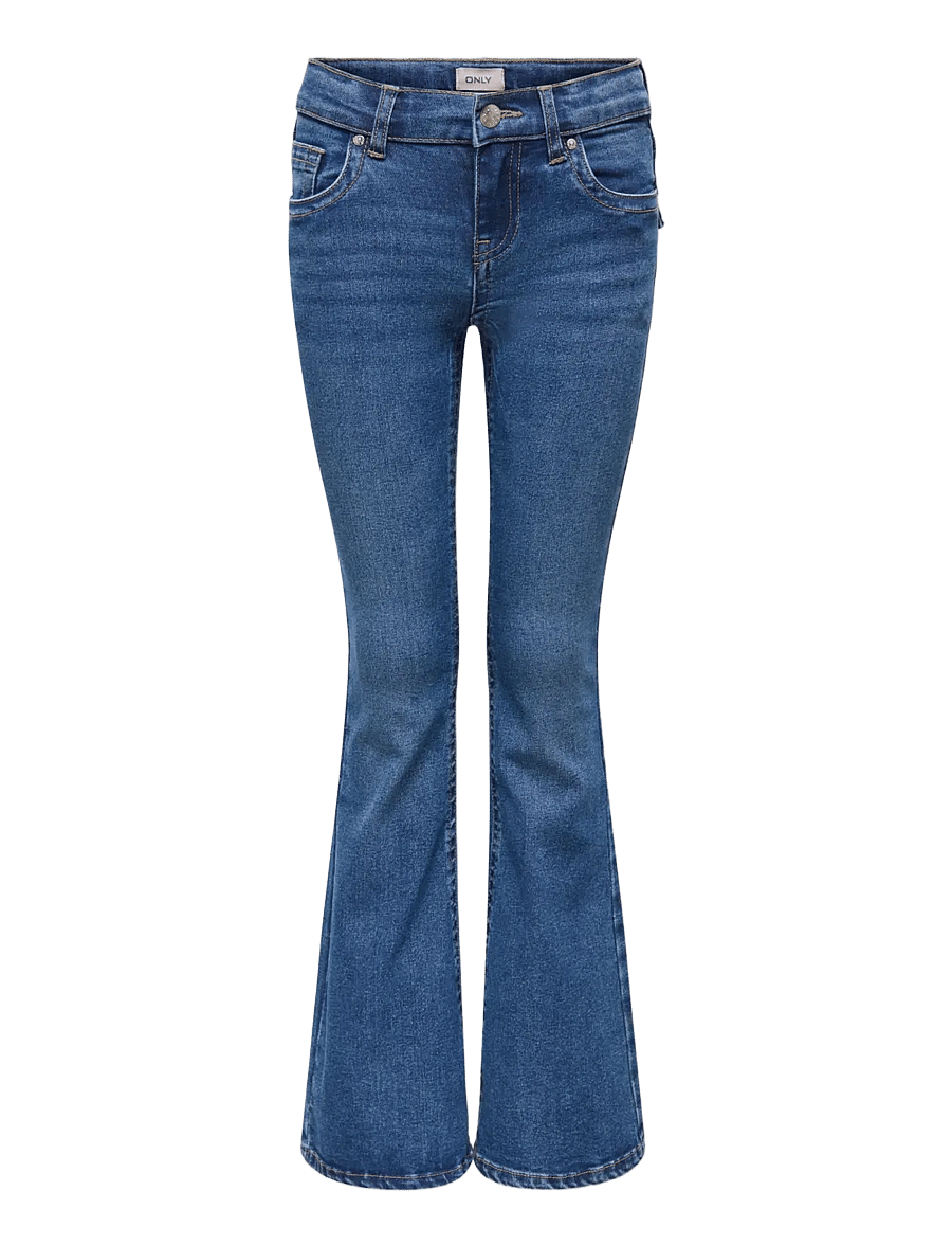 Kids Only - KOGPHOEBE LW BA POC FLA DNM MB PIM NOOS - bootcut jeans - medium blue denim - 1