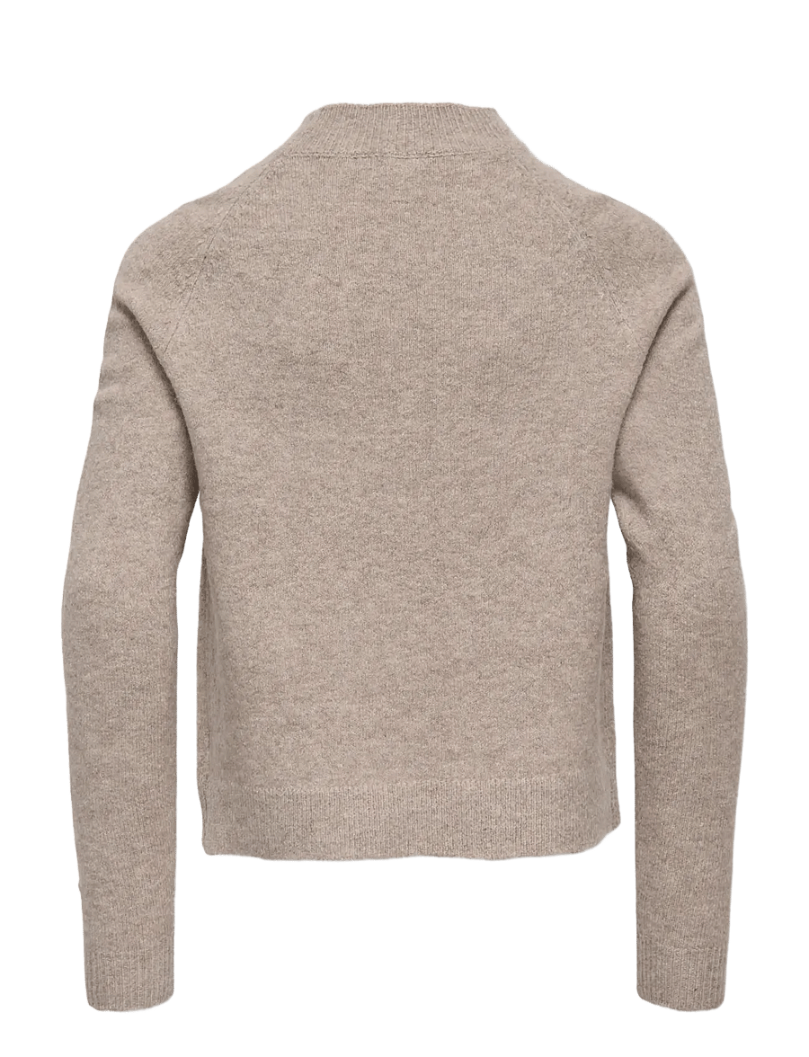 Kids Only - KOGRICA LIFE LS PULLOVER VD KNT NOOS - trøjer - beige - 1
