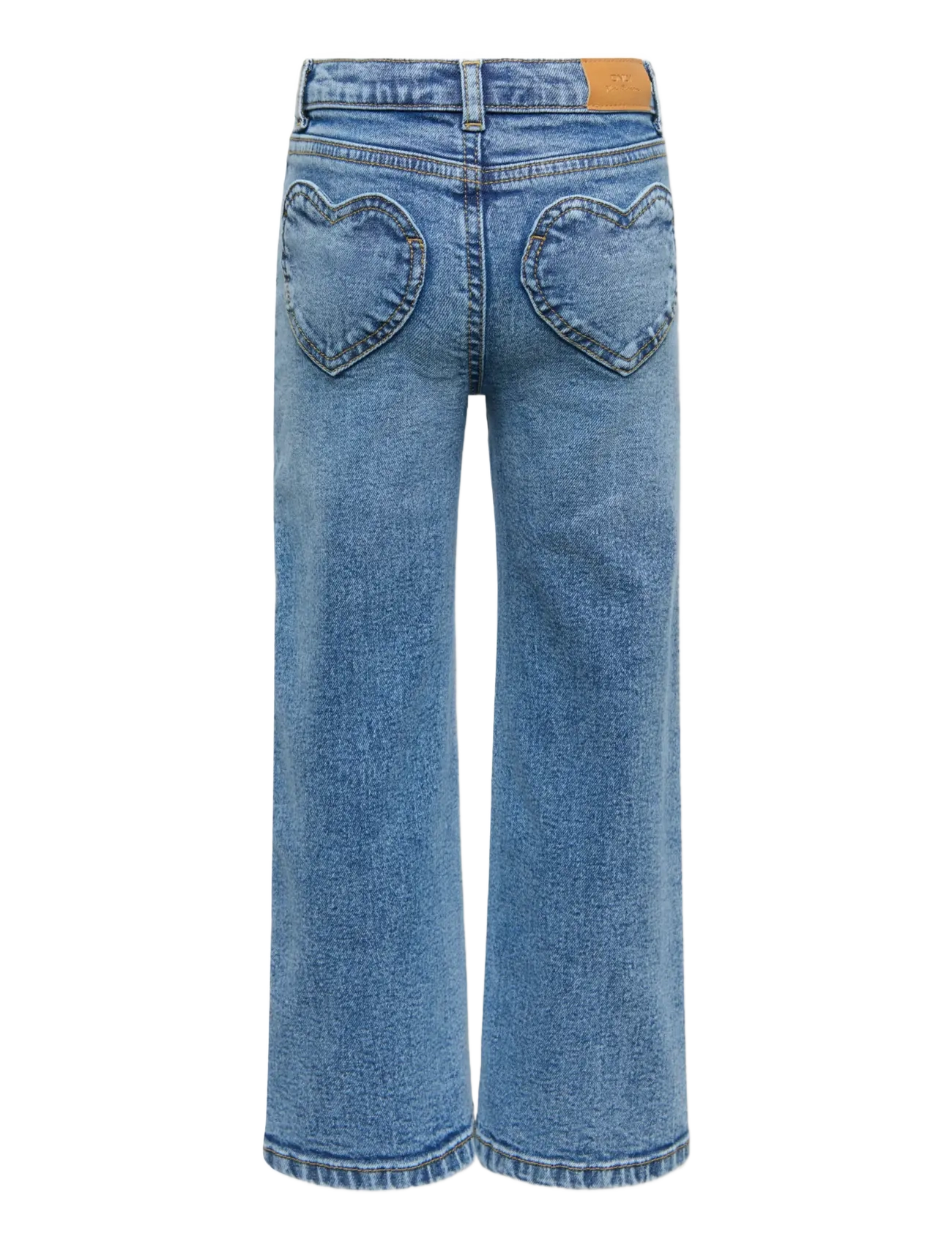 Kids Only - KMGJUICY WIDE HEART DNM AZG367 NOOS - laiad teksad - medium blue denim - 2