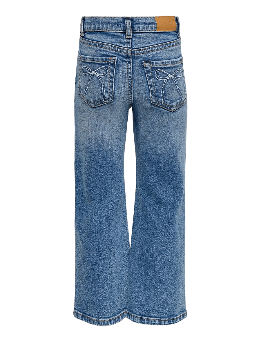 Kids Only - KMGJUICY WIDE BOW DNM AZG557 - brede jeans - medium blue denim - 1