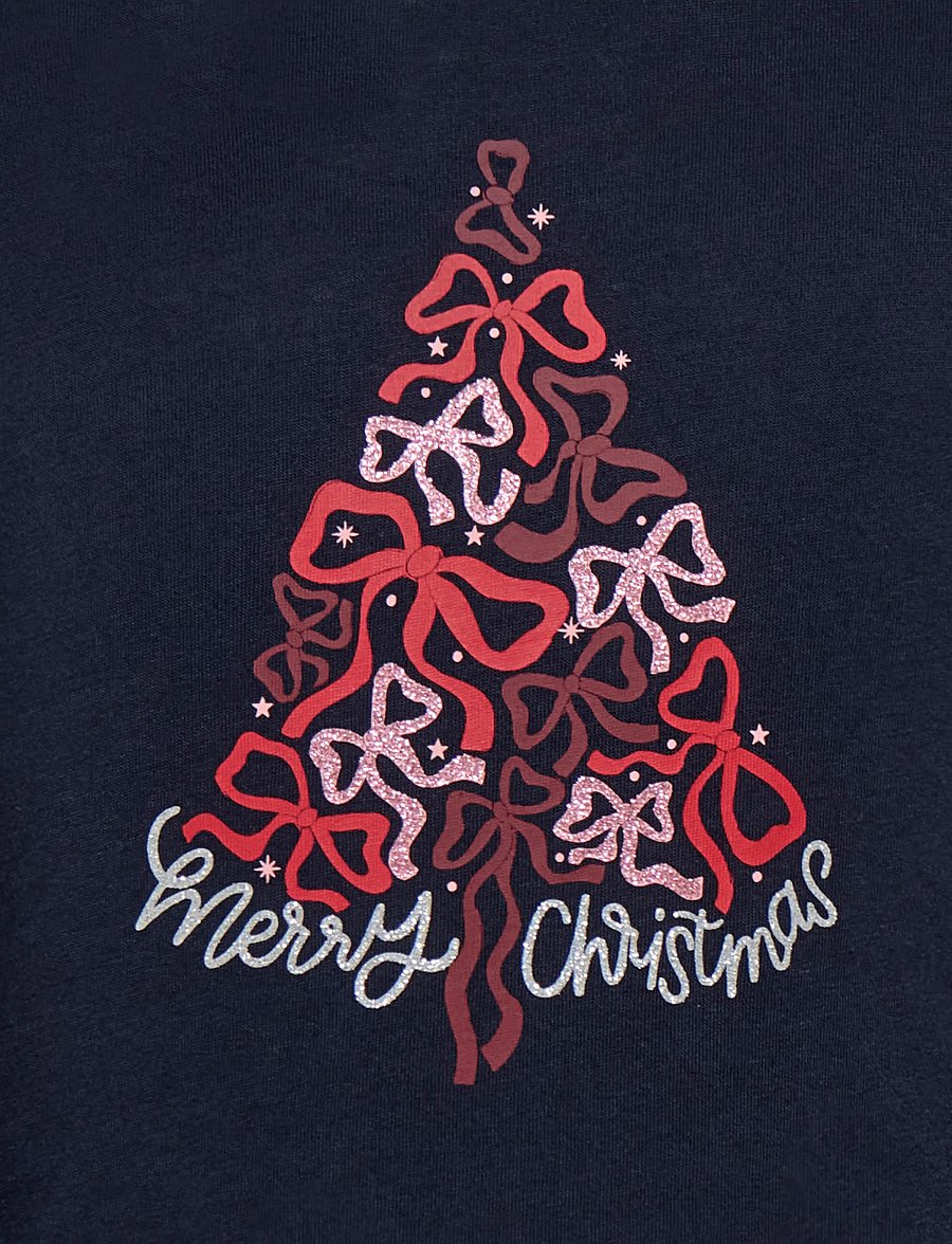 Kids Only - KMGCANDYCANE LIFE LS XMAS TEE BOX JRS - night sky - 2