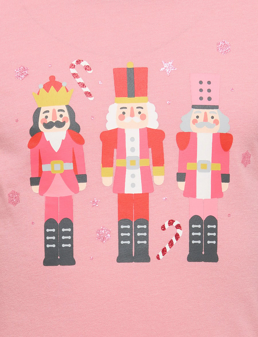 Kids Only - KMGCANDYCANE LIFE LS XMAS TEE BOX JRS - långärmade t-shirts - rose elegance - 2