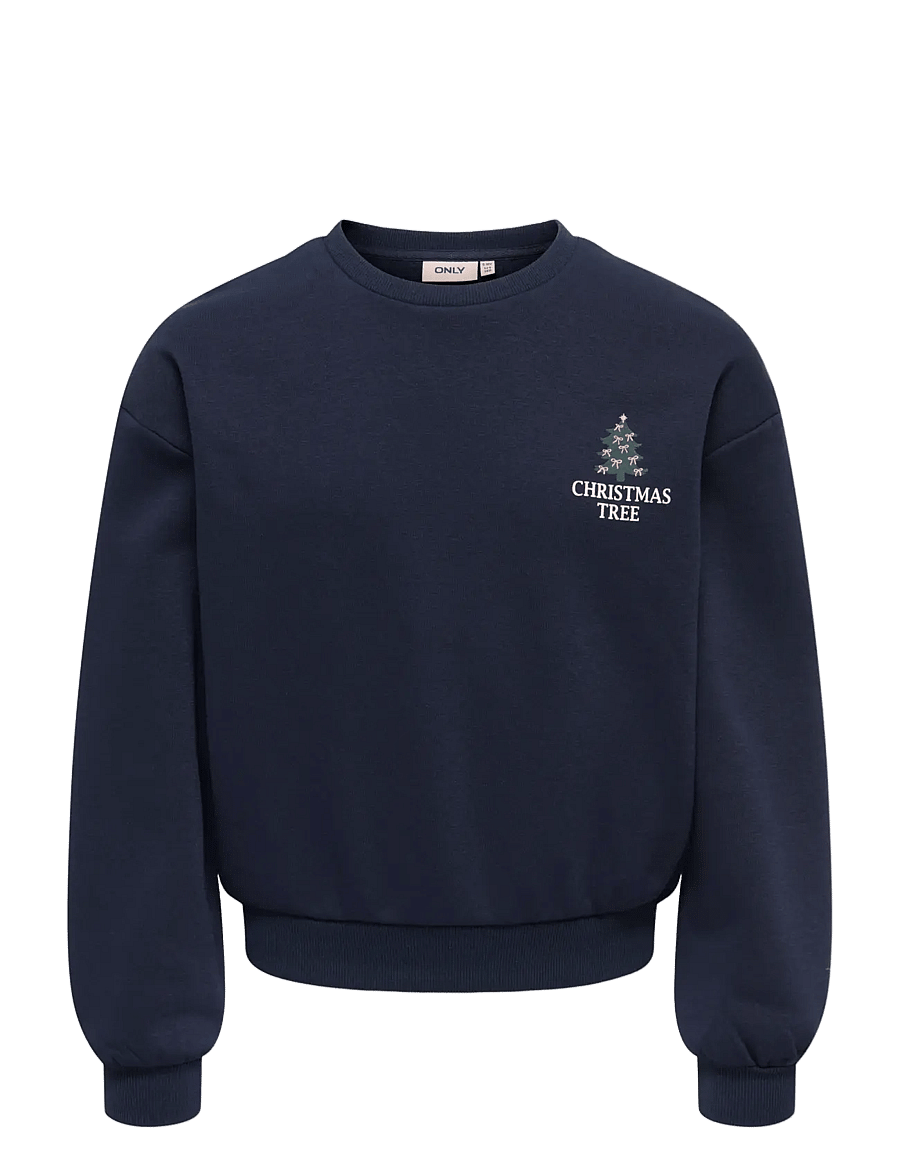 Kids Only - KOGELFIE LS XMAS BOXY O-NECK BOX SWT - sweatshirts - night sky - 0