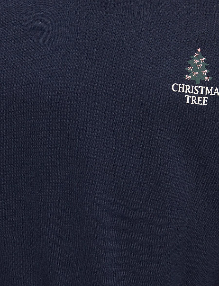 Kids Only - KOGELFIE LS XMAS BOXY O-NECK BOX SWT - sweatshirts - night sky - 3