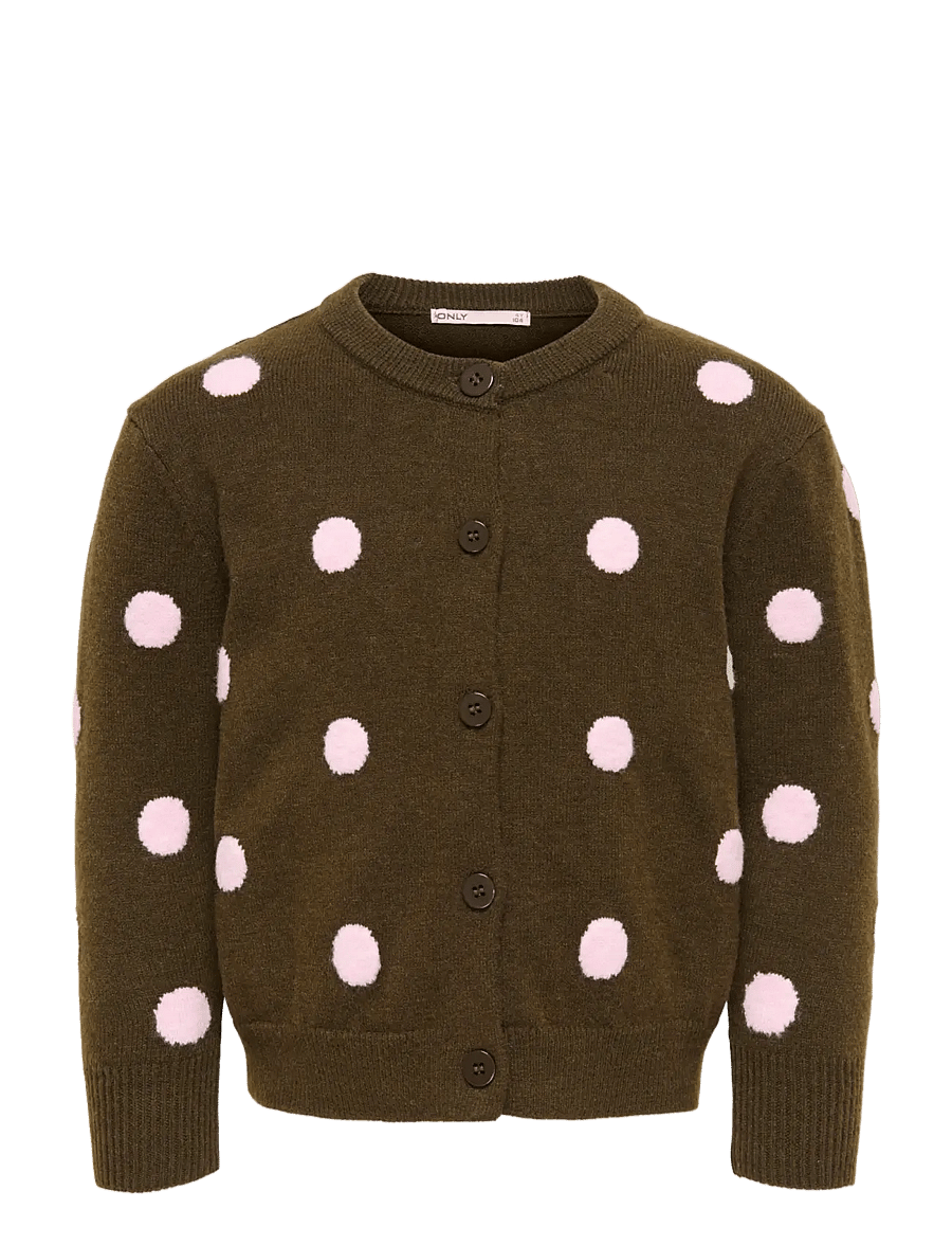 Kids Only - KMGROCA LIFE LS JACQUARD CARDIGAN KNT - leichte jacken - bracken - 0