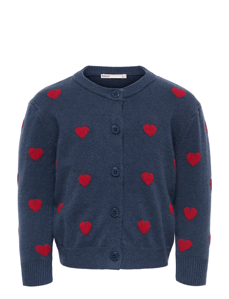 Kids Only - KMGROCA LIFE LS JACQUARD CARDIGAN KNT - kerged joped - navy blazer - 0