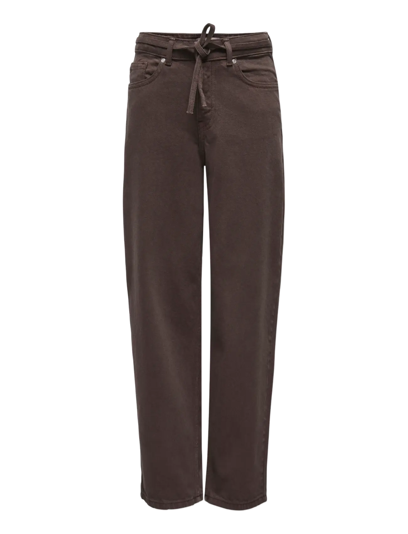 Kids Only KOGGIANNA MW STRAIGHT COL DNM TAI - Jeans - COFFEE BEAN / brown