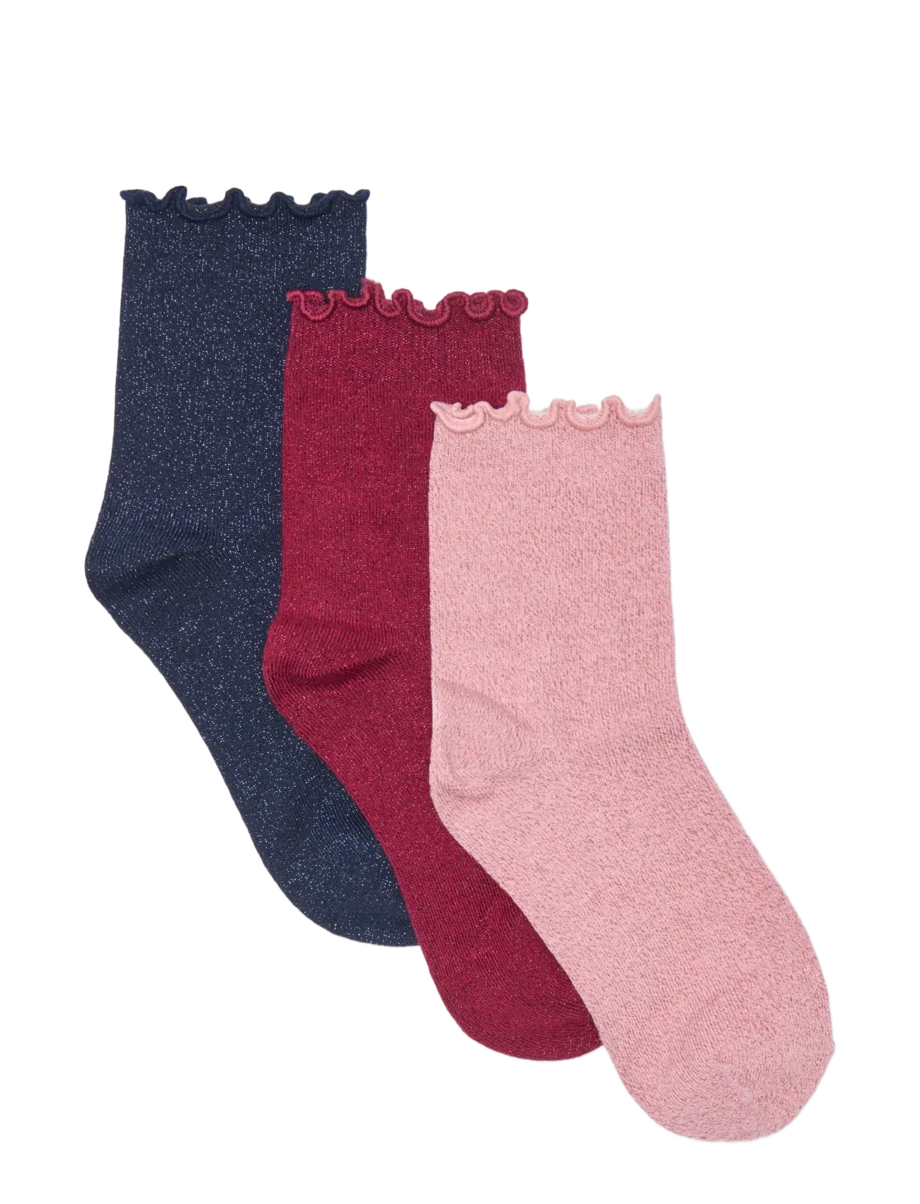 Kids Only KOGWINTER XMAS GLITTER SOCKS 3-PACK ACC - KIDS ONLY - CABERNET / burgundy