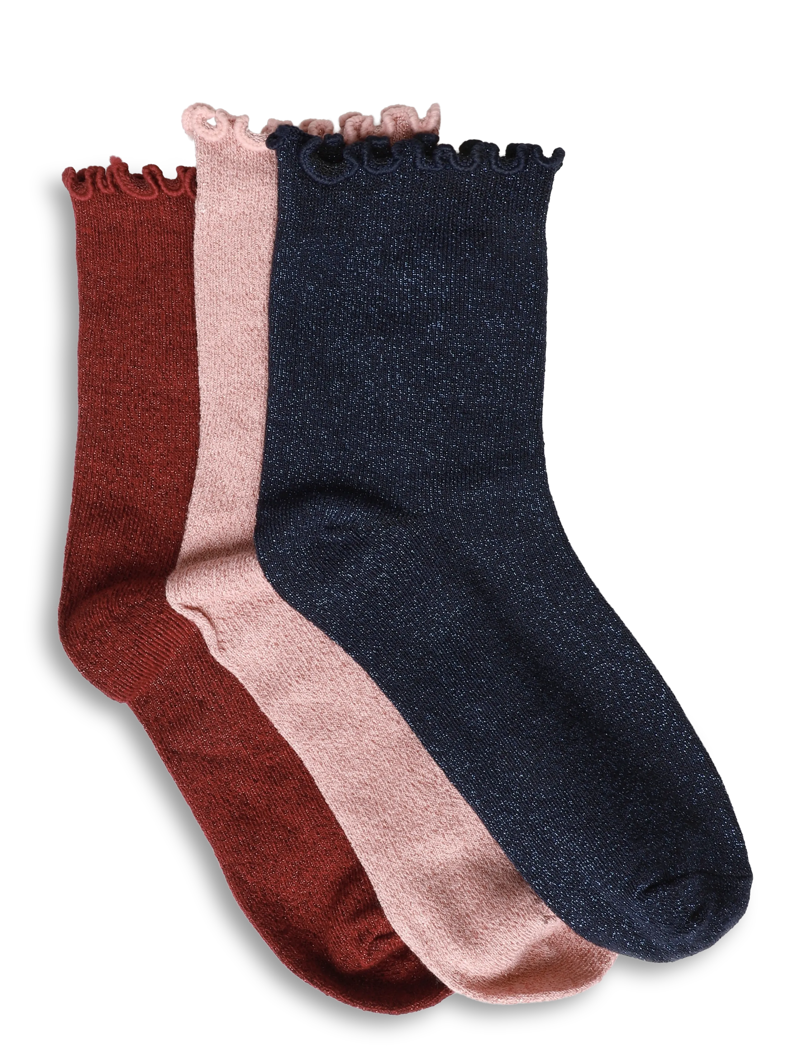 Kids Only - KOGWINTER XMAS GLITTER SOCKS 3-PACK ACC - strümpfe - cabernet - 1