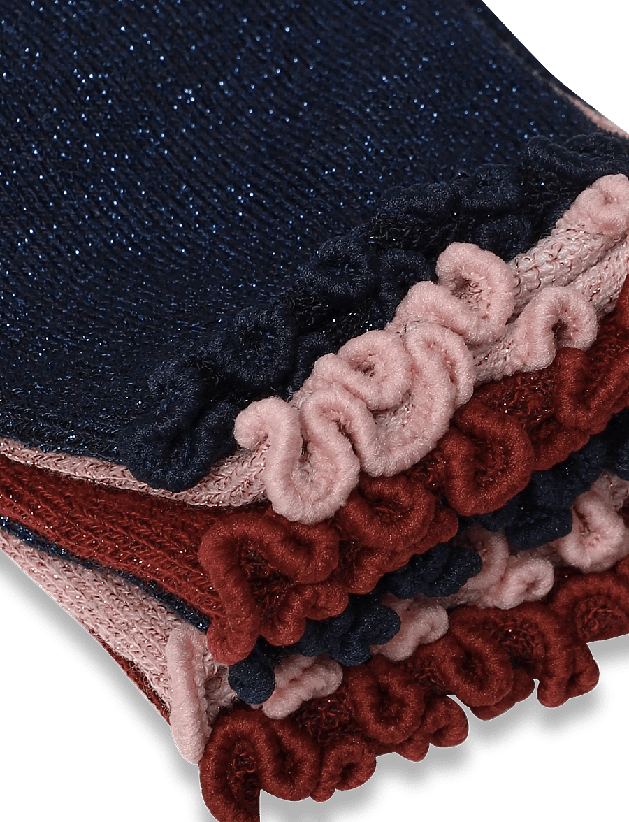 Kids Only - KOGWINTER XMAS GLITTER SOCKS 3-PACK ACC - strümpfe - cabernet - 2