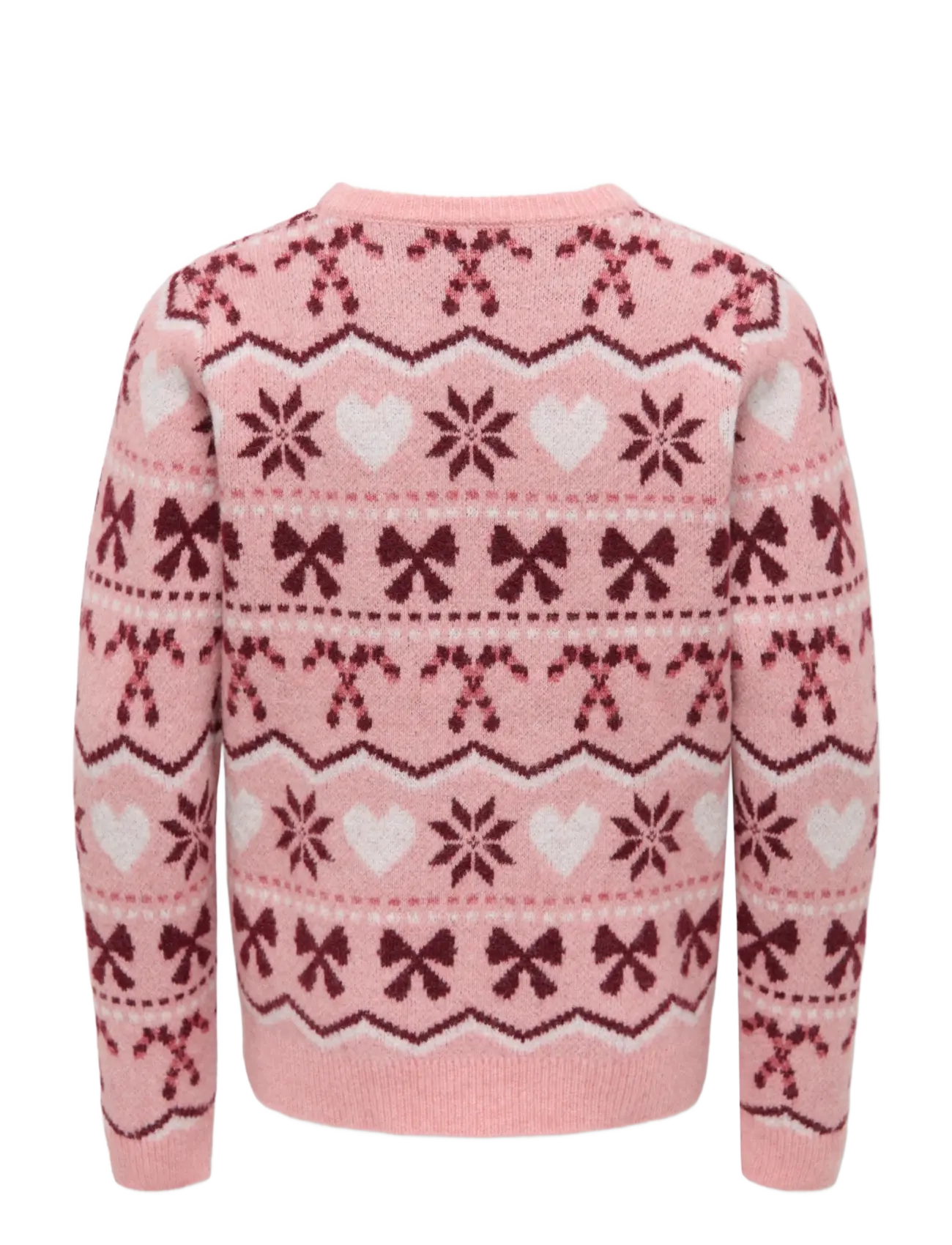 Kids Only - KOGSNOWFLAKE XMAS LS O-NECK KNT - džemprid - rose elegance - 1