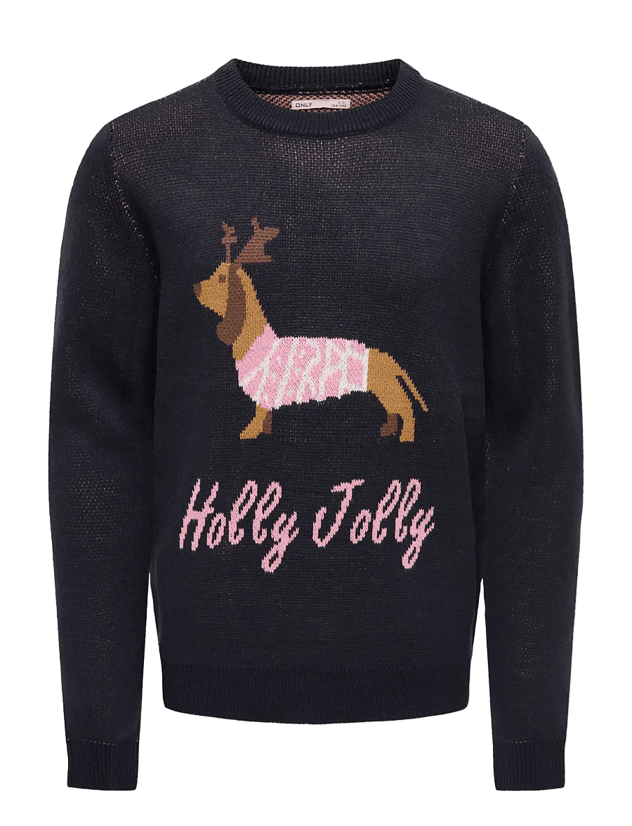 Kids Only - KOGFALA XMAS LS O-NECK KNT - džemprid - night sky - 0