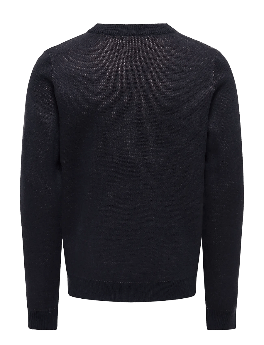 Kids Only - KOGFALA XMAS LS O-NECK KNT - džemprid - night sky - 1