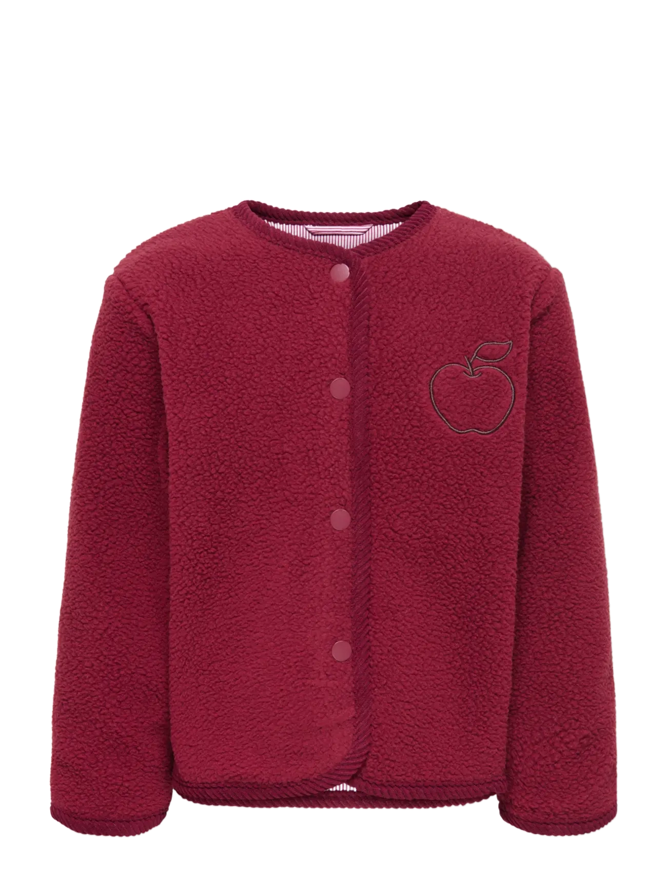 Kids Only Kmgvale Ls Teddy Bomber Otw, 104, Fleece Oberbekleidung, Burgunderrot - Jackets, Kinder