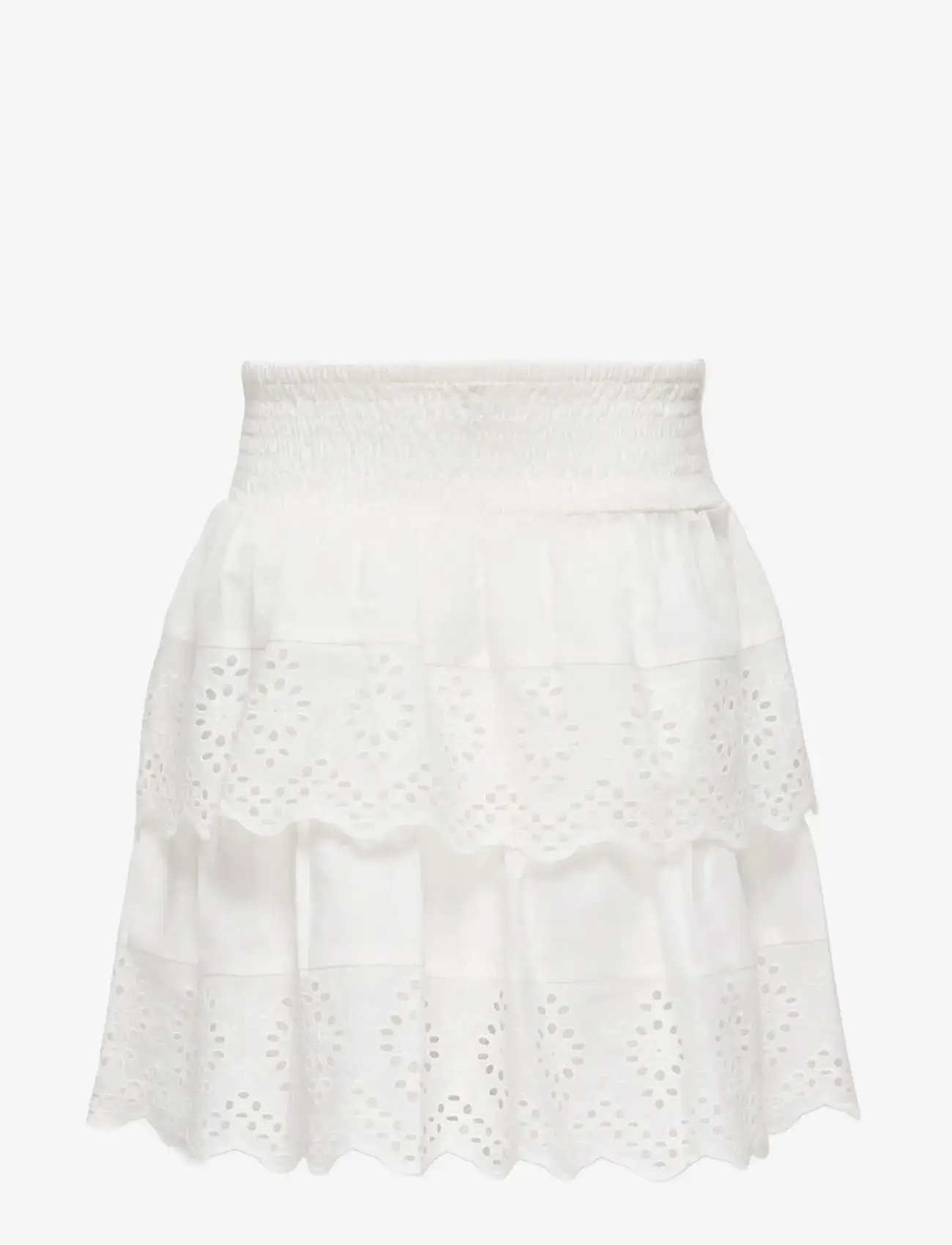 Kids Only - KOGLOU LIFE EMB LAYERED SKIRT WVN - jupes courtes - cloud dancer - 1