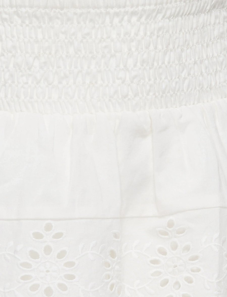 Kids Only - KOGLOU LIFE EMB LAYERED SKIRT WVN - korte nederdele - cloud dancer - 2