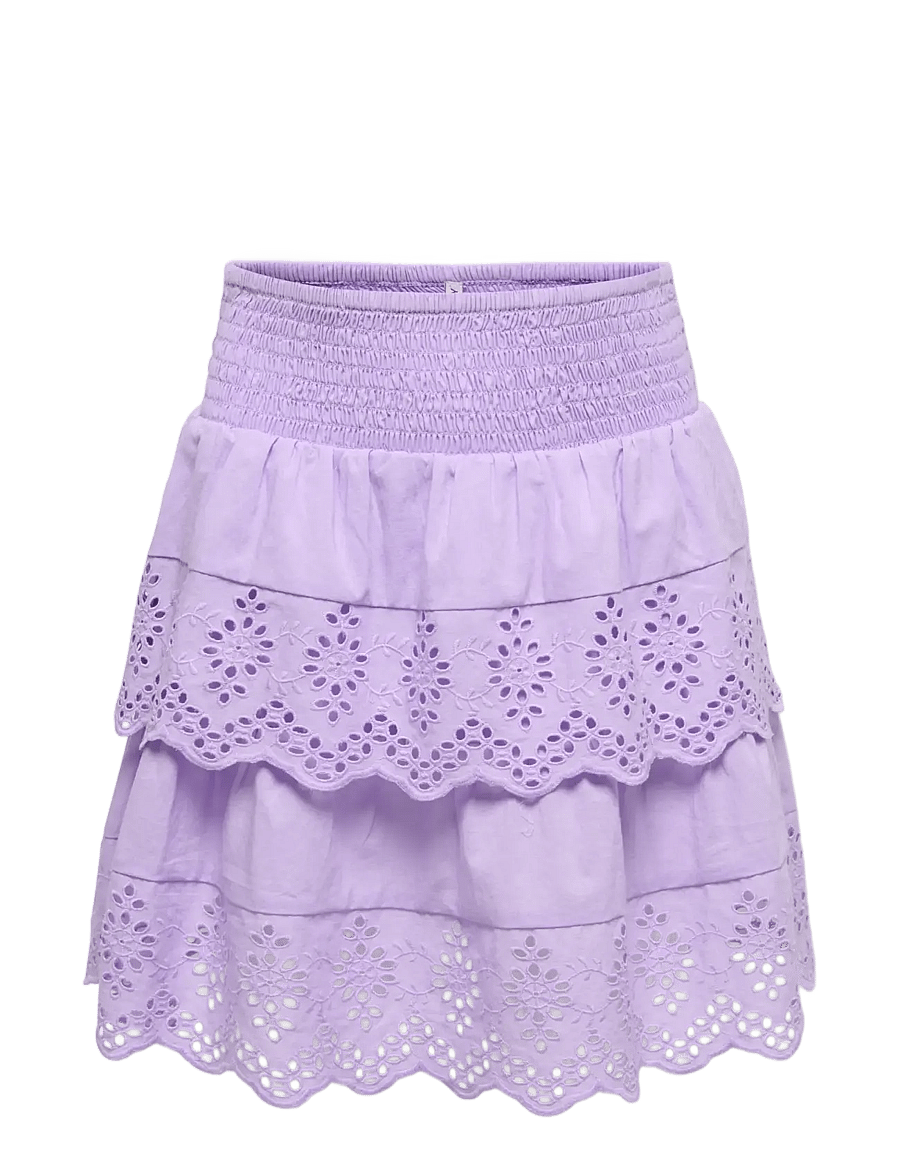 Kids Only - KOGLOU LIFE EMB LAYERED SKIRT WVN - miniseelikud - lilac breeze - 0