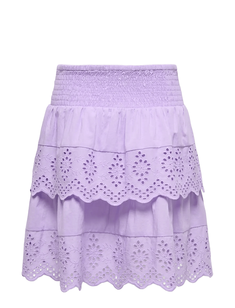 Kids Only - KOGLOU LIFE EMB LAYERED SKIRT WVN - miniseelikud - lilac breeze - 1