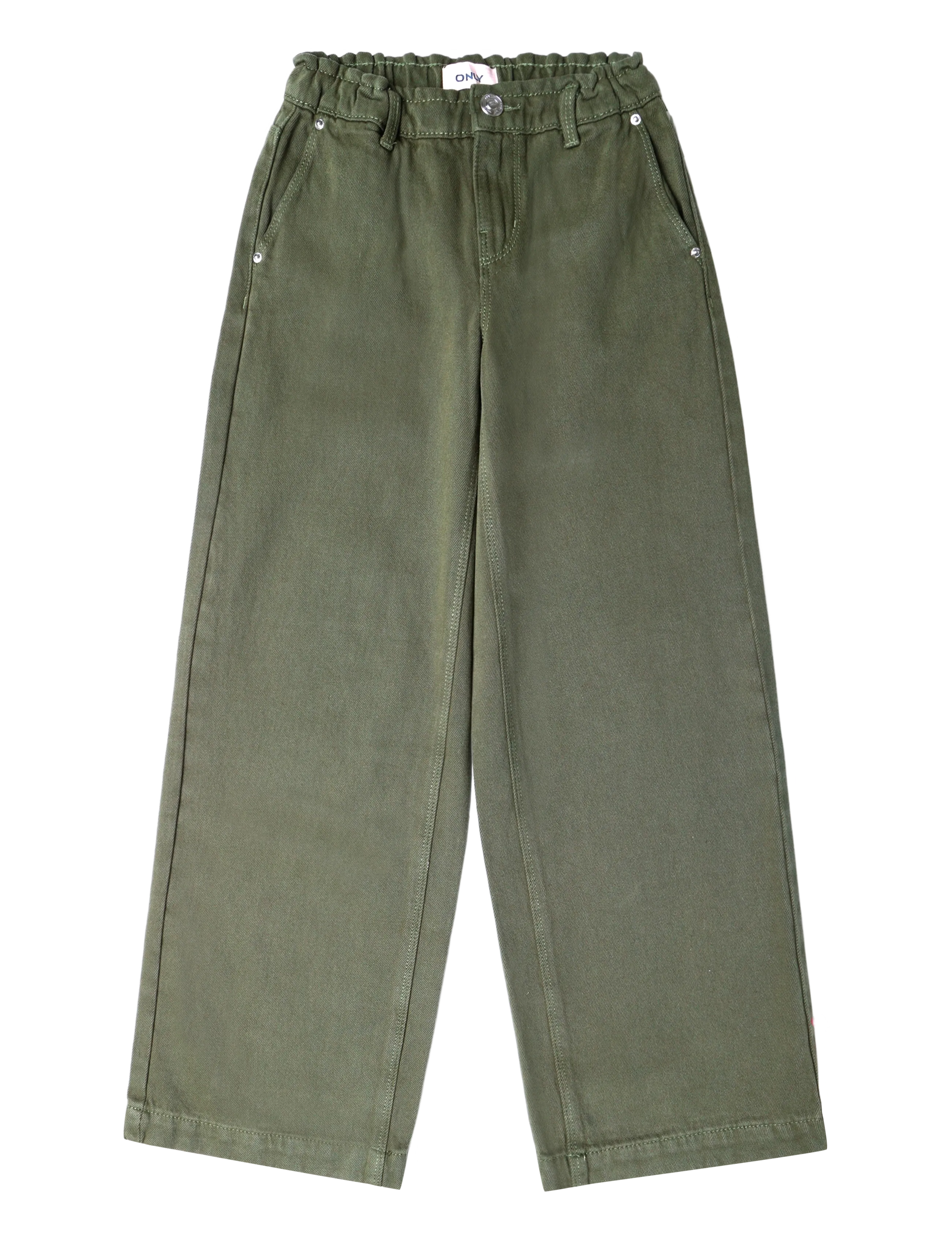 Kids Only Kogcomet Mid Col Wide Dnm, 158, Jeans, Khakigrün - Kinder