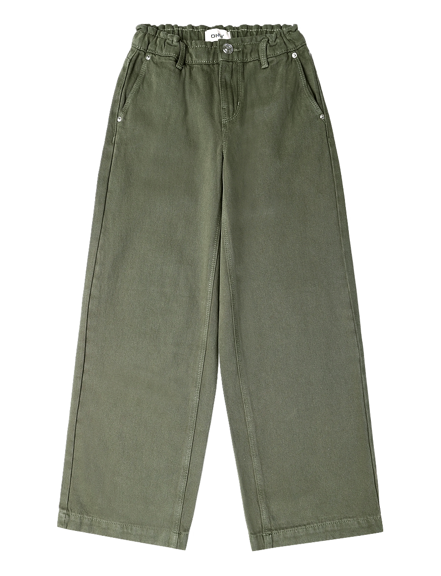 Kids Only - KOGCOMET MID COL WIDE DNM - hosen mit weitem bein - kalamata - 0