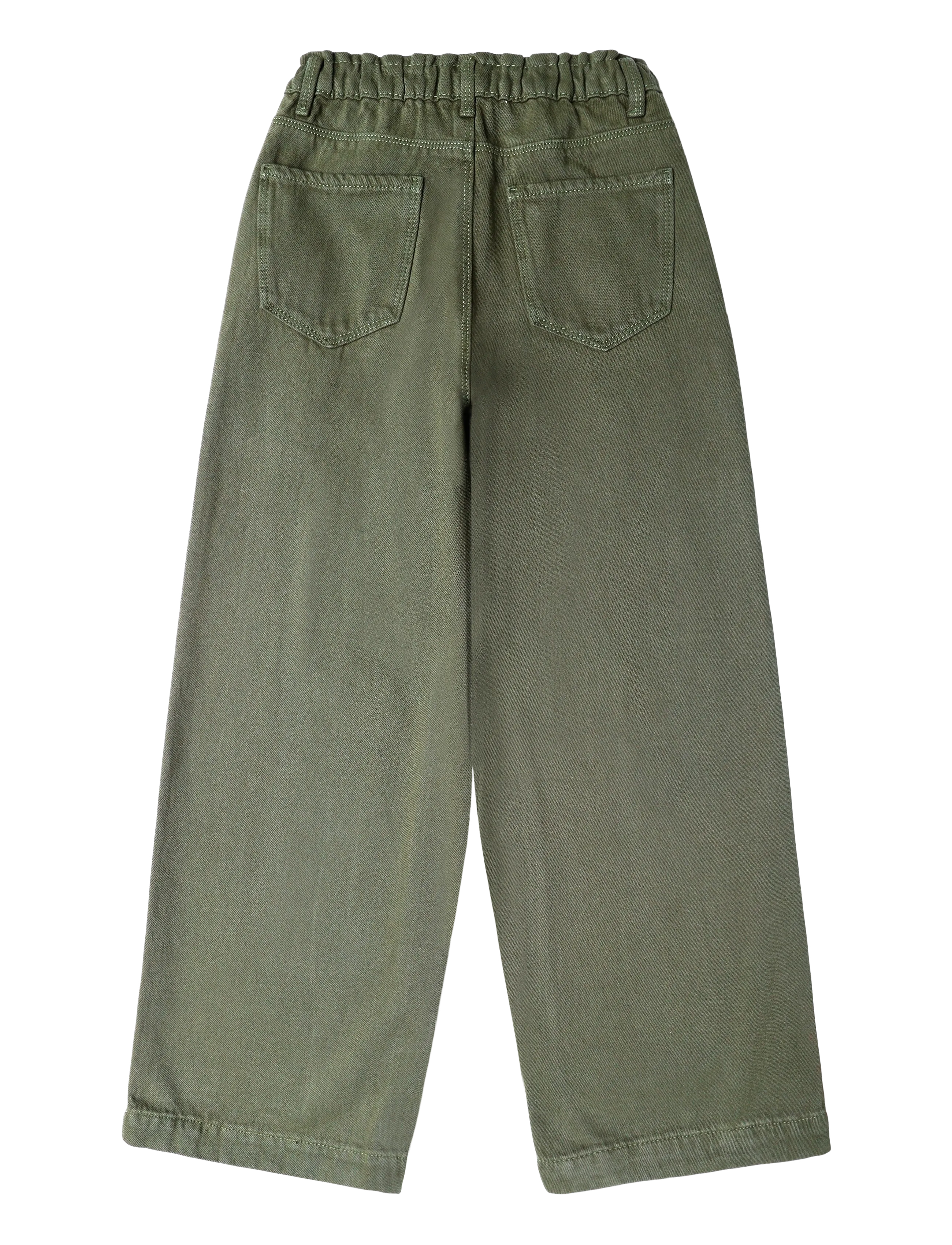 Kids Only - KOGCOMET MID COL WIDE DNM - hosen mit weitem bein - kalamata - 1