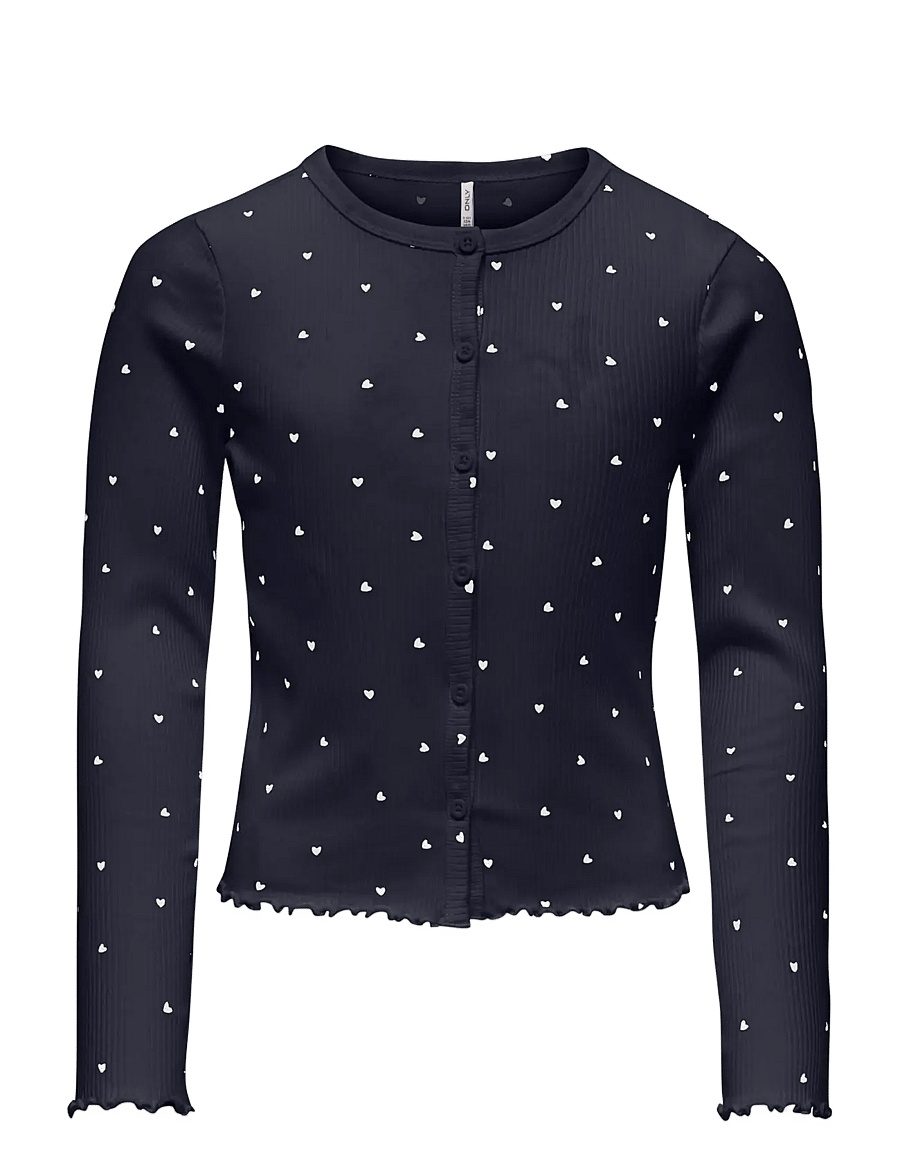 Kids Only - KOGBELLA LIFE L/S CARDIGAN VD JRS - cardigans - night sky - 0