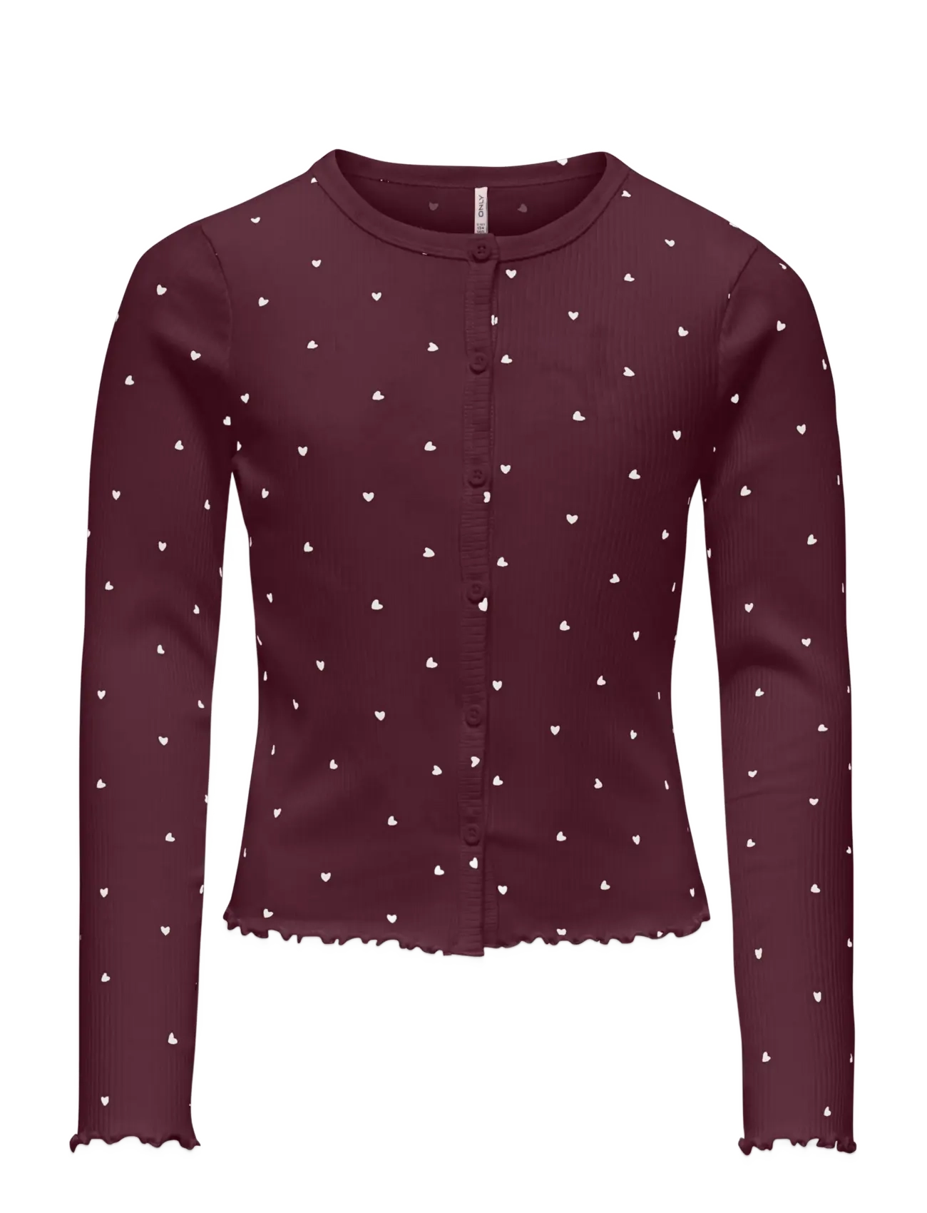 Kids Only KOGBELLA LIFE L/S CARDIGAN VD JRS - Festive wear - WINETASTING / burgundy