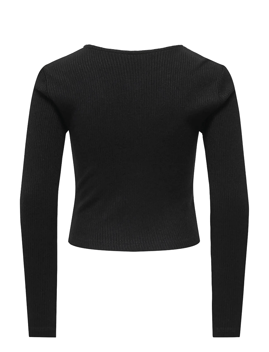 Kids Only - KOGVELENA L/S BUTTON CARDIGAN JRS - black - 1