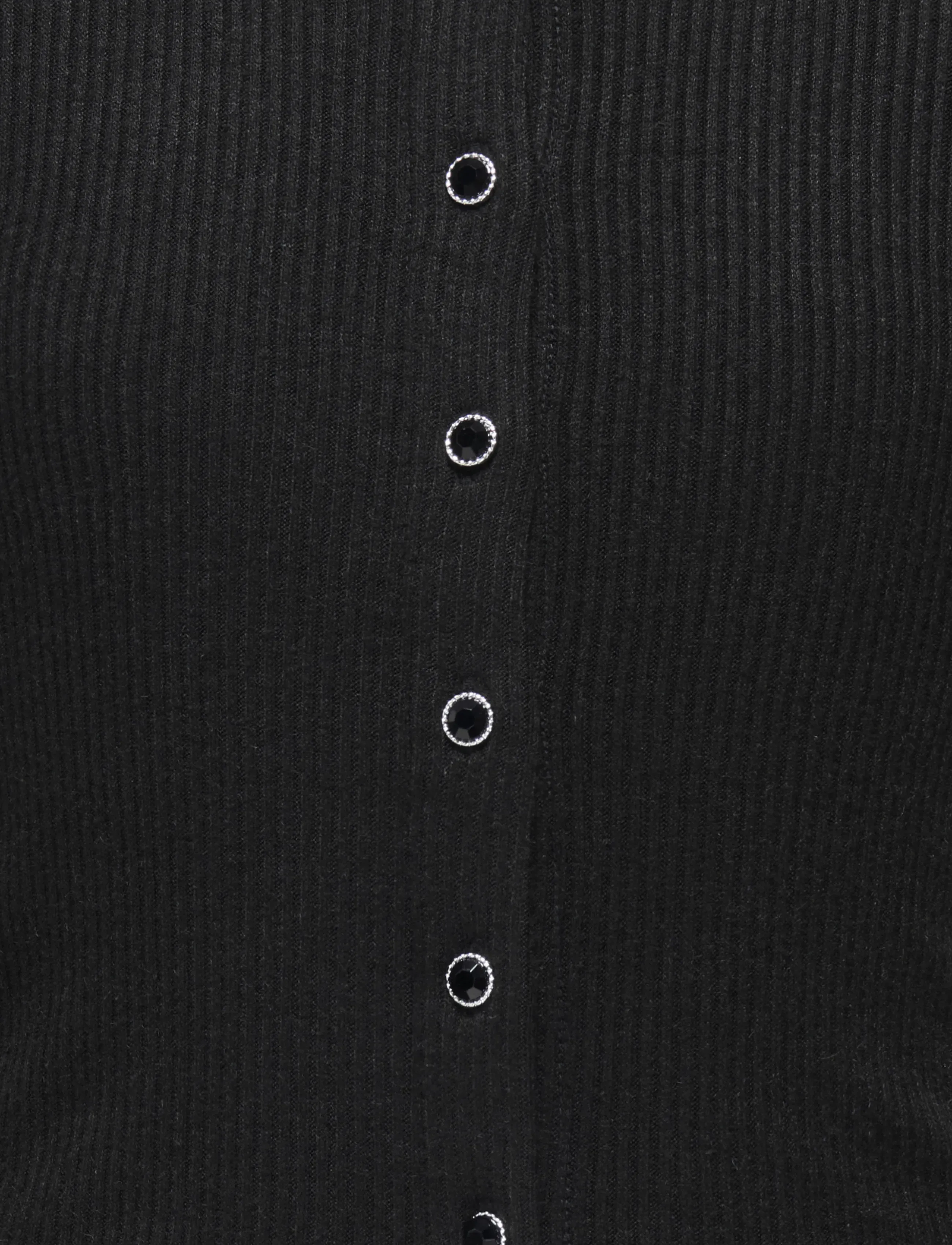 Kids Only - KOGVELENA L/S BUTTON CARDIGAN JRS - black - 2