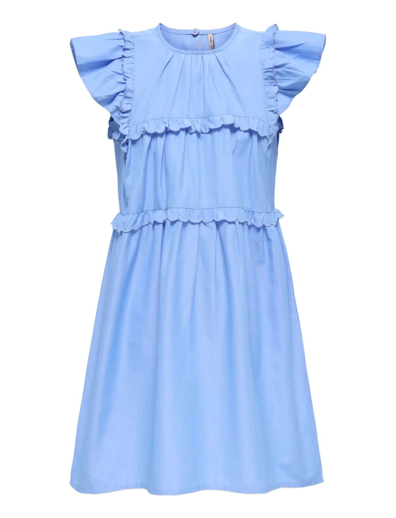 Kids Only KOGCLARE SS RUFFLE DRESS WVN - Clothing - CORNFLOWER BLUE / blue