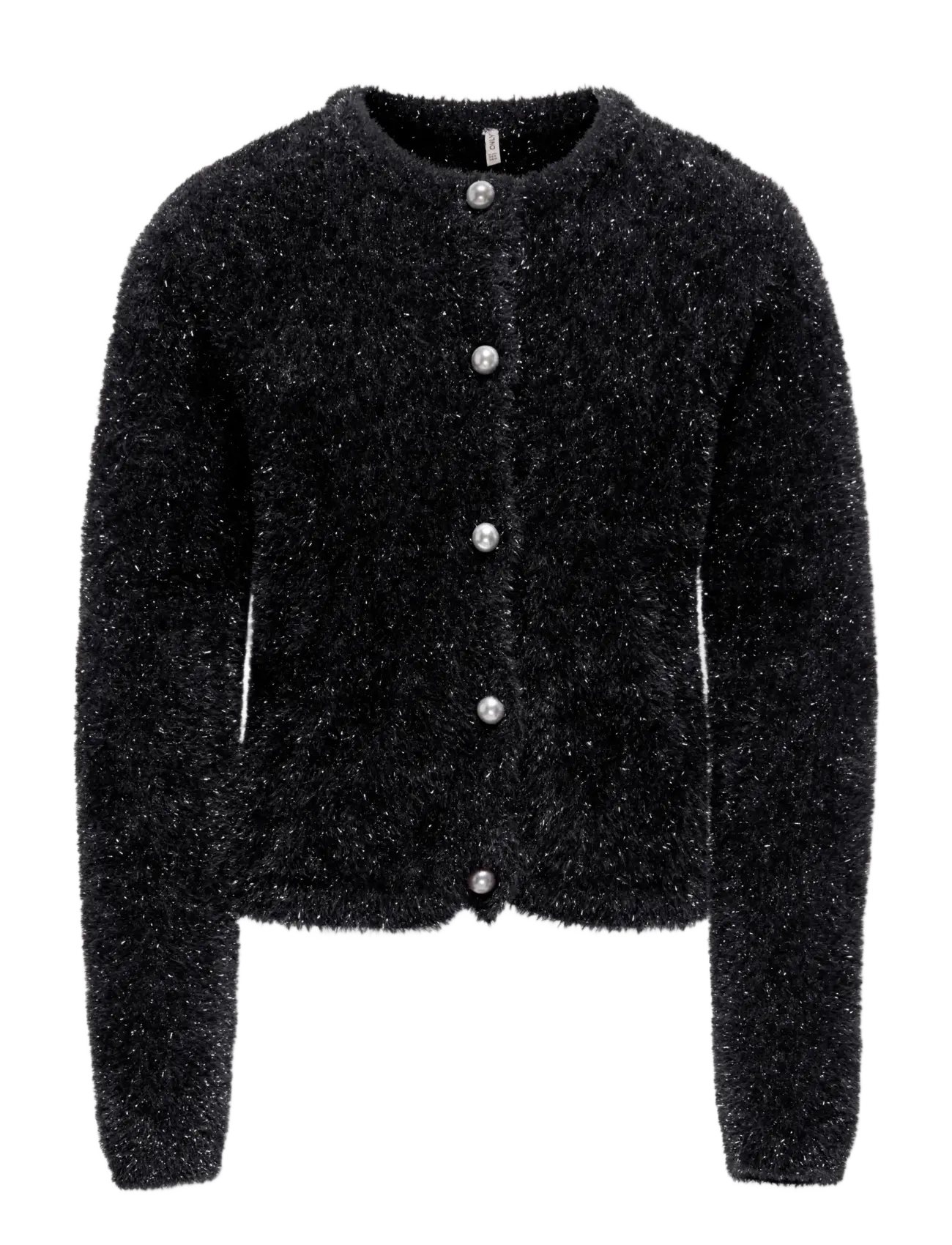 Kids Only - KOGPIUMO GLITTER L/S CARDIGAN KNT - black - 0