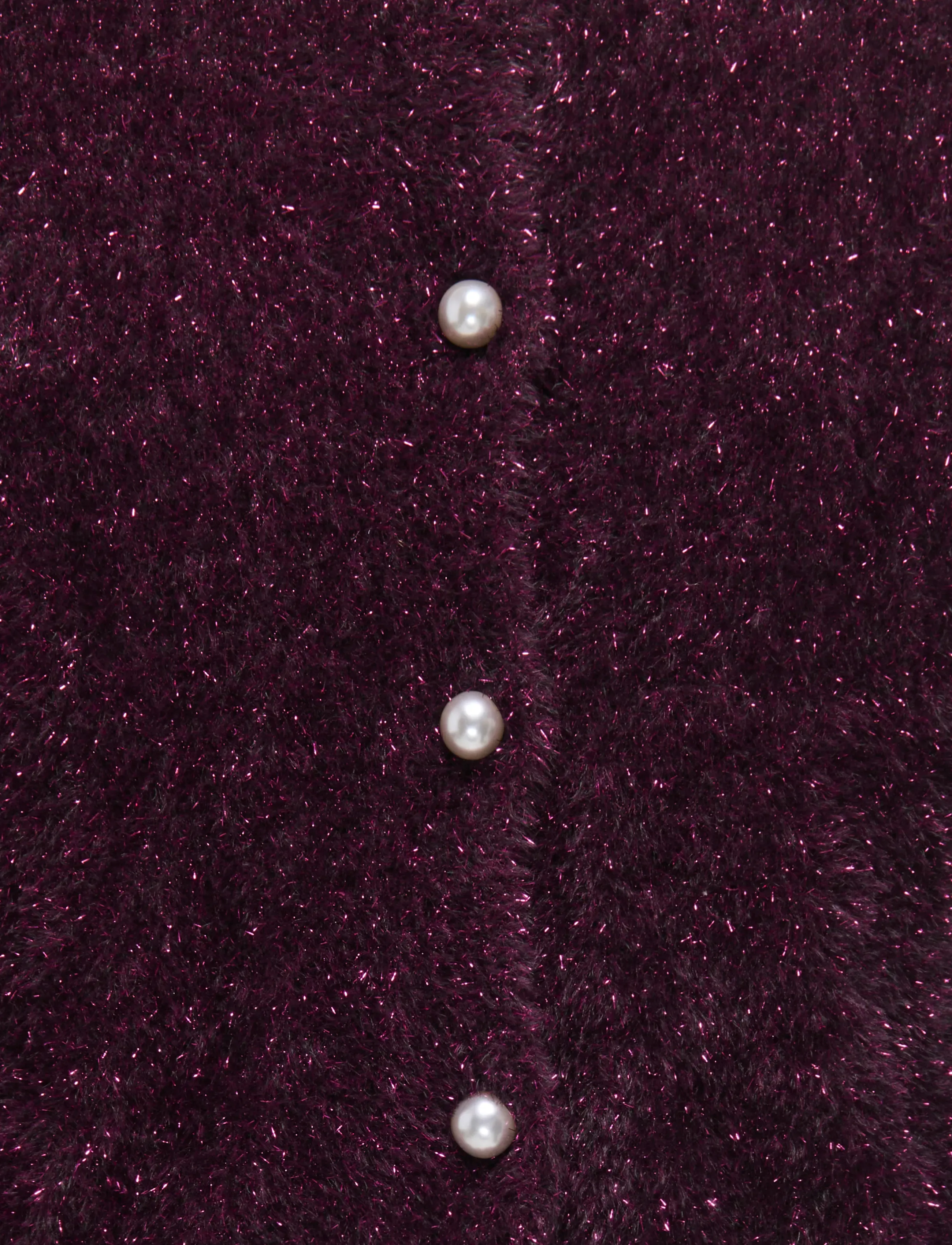 Kids Only - KOGPIUMO GLITTER L/S CARDIGAN KNT - cardigans - winetasting - 2