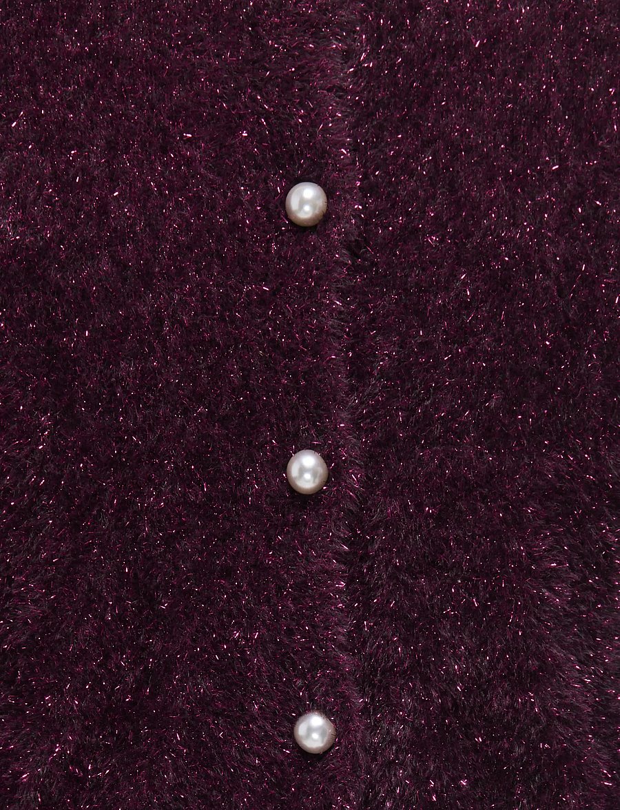 Kids Only - KOGPIUMO GLITTER L/S CARDIGAN KNT - cardigans - winetasting - 2